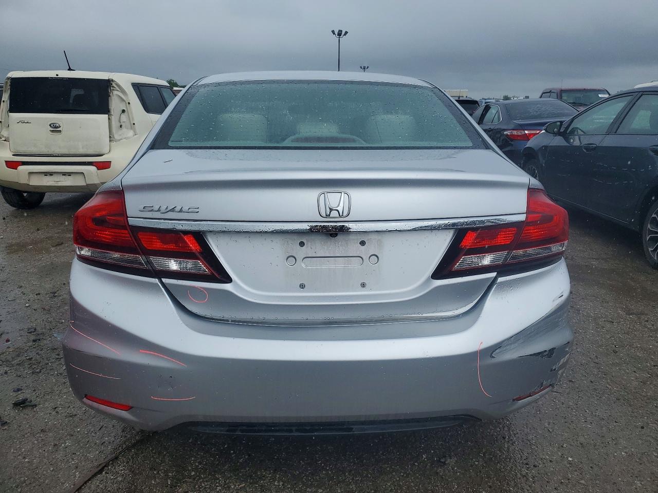 2013 Honda Civic Lx Silver vin: 19XFB2F50DE040093