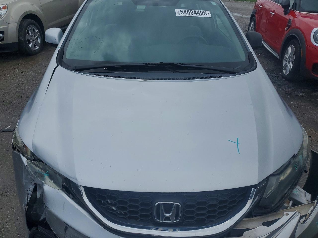 2013 Honda Civic Lx Silver vin: 19XFB2F50DE040093