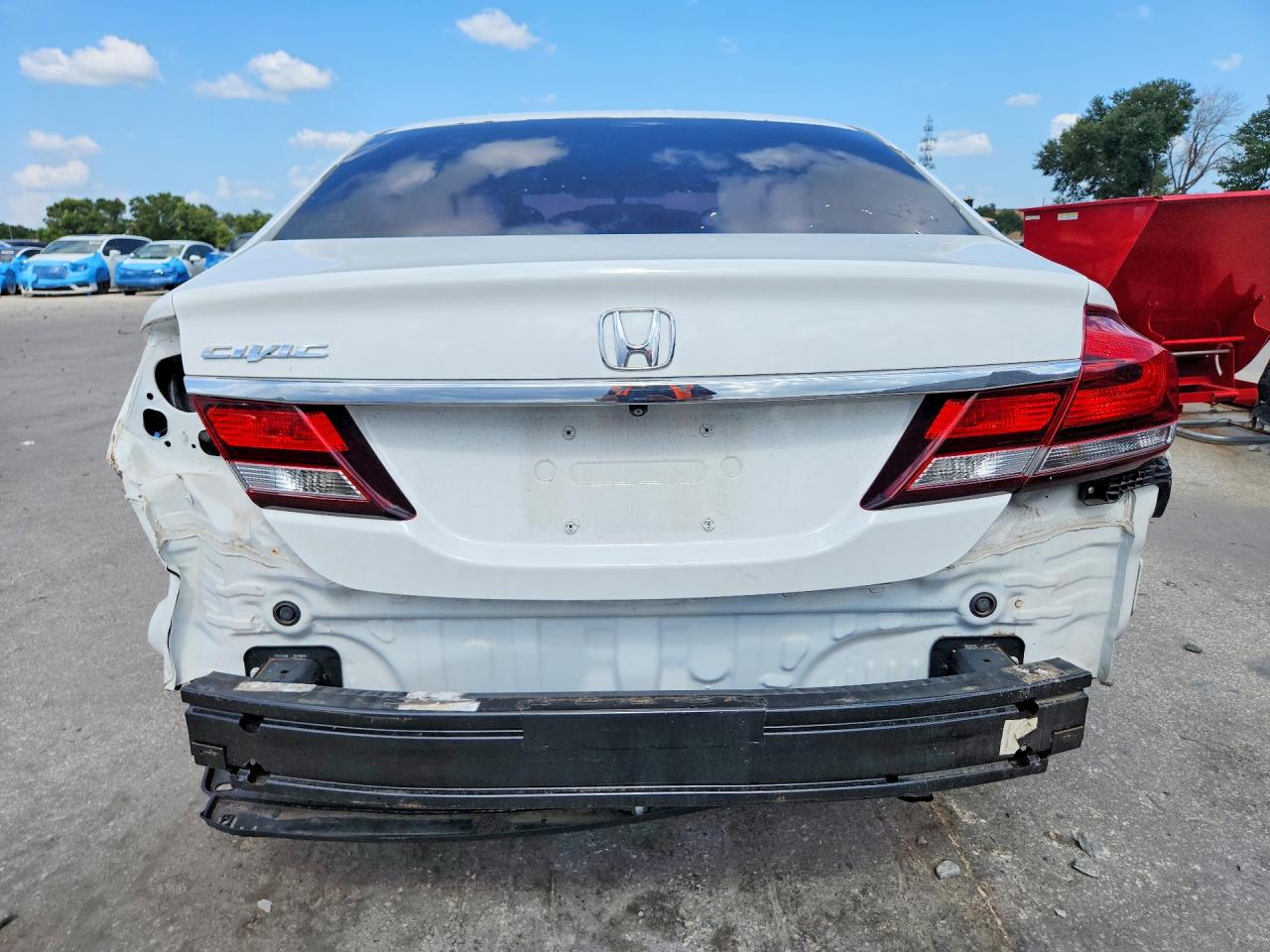 2013 Honda Civic Lx White vin: 19XFB2F50DE040854