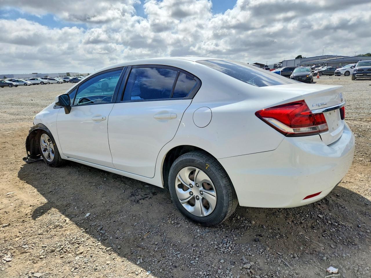 2013 Honda Civic White vin: 19XFB2F50DE047674