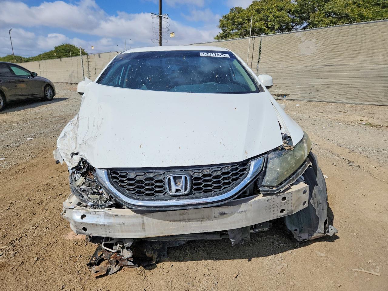 2013 Honda Civic White vin: 19XFB2F50DE047674