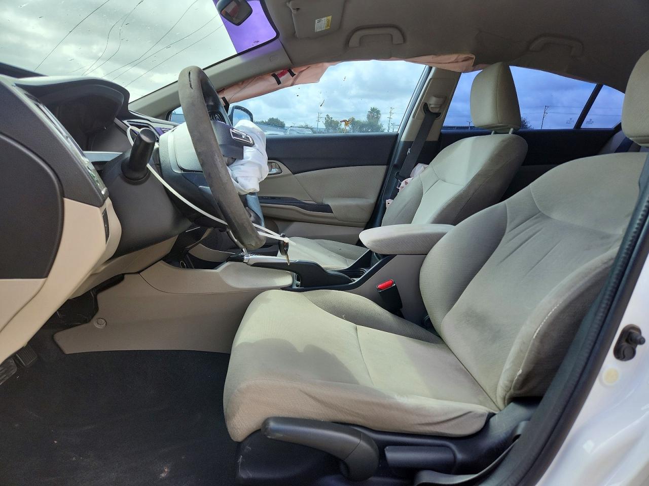 2013 Honda Civic White vin: 19XFB2F50DE047674