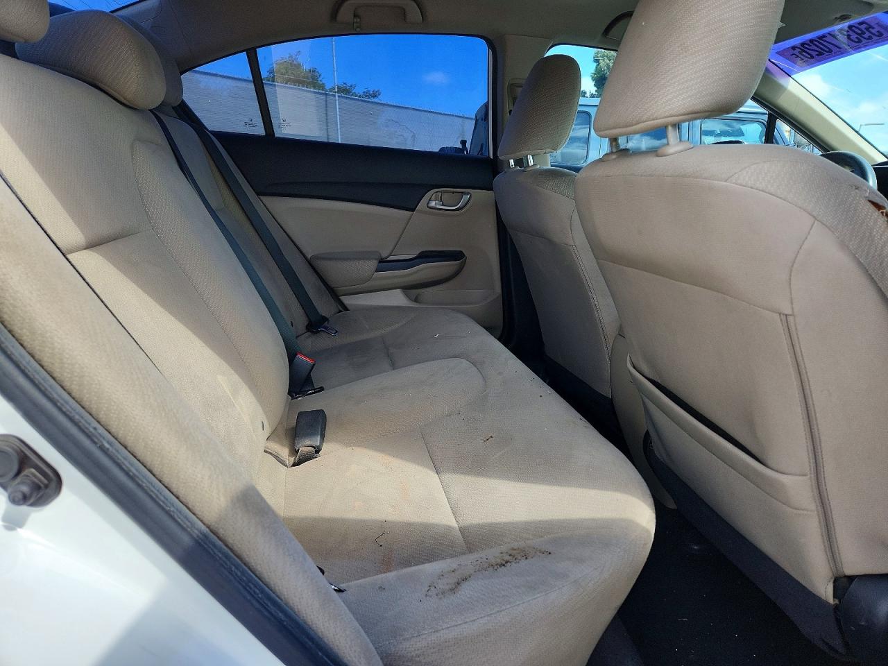 2013 Honda Civic White vin: 19XFB2F50DE047674