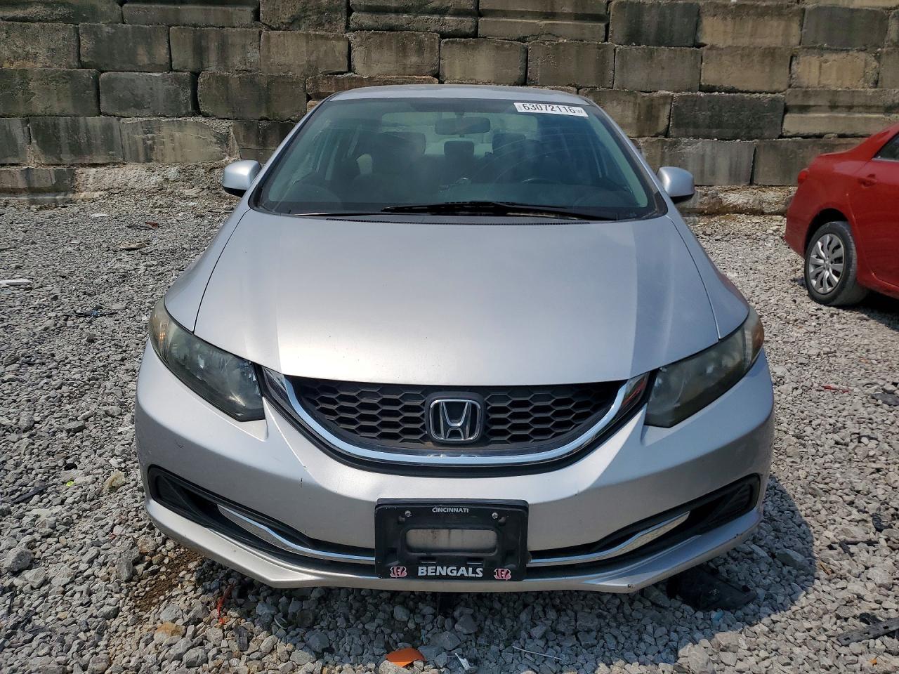 2013 Honda Civic Lx Silver vin: 19XFB2F50DE052860