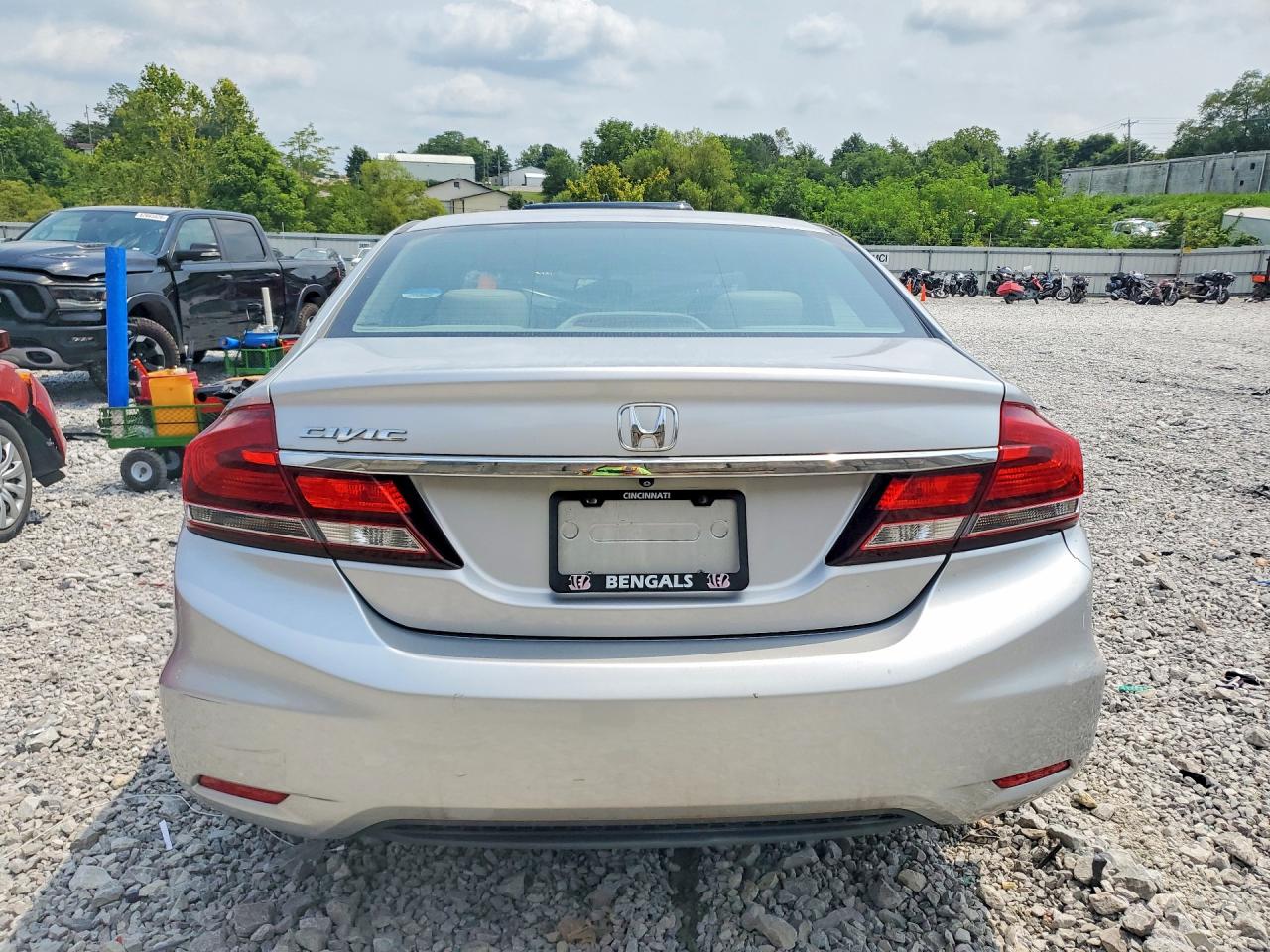 2013 Honda Civic Lx Silver vin: 19XFB2F50DE052860