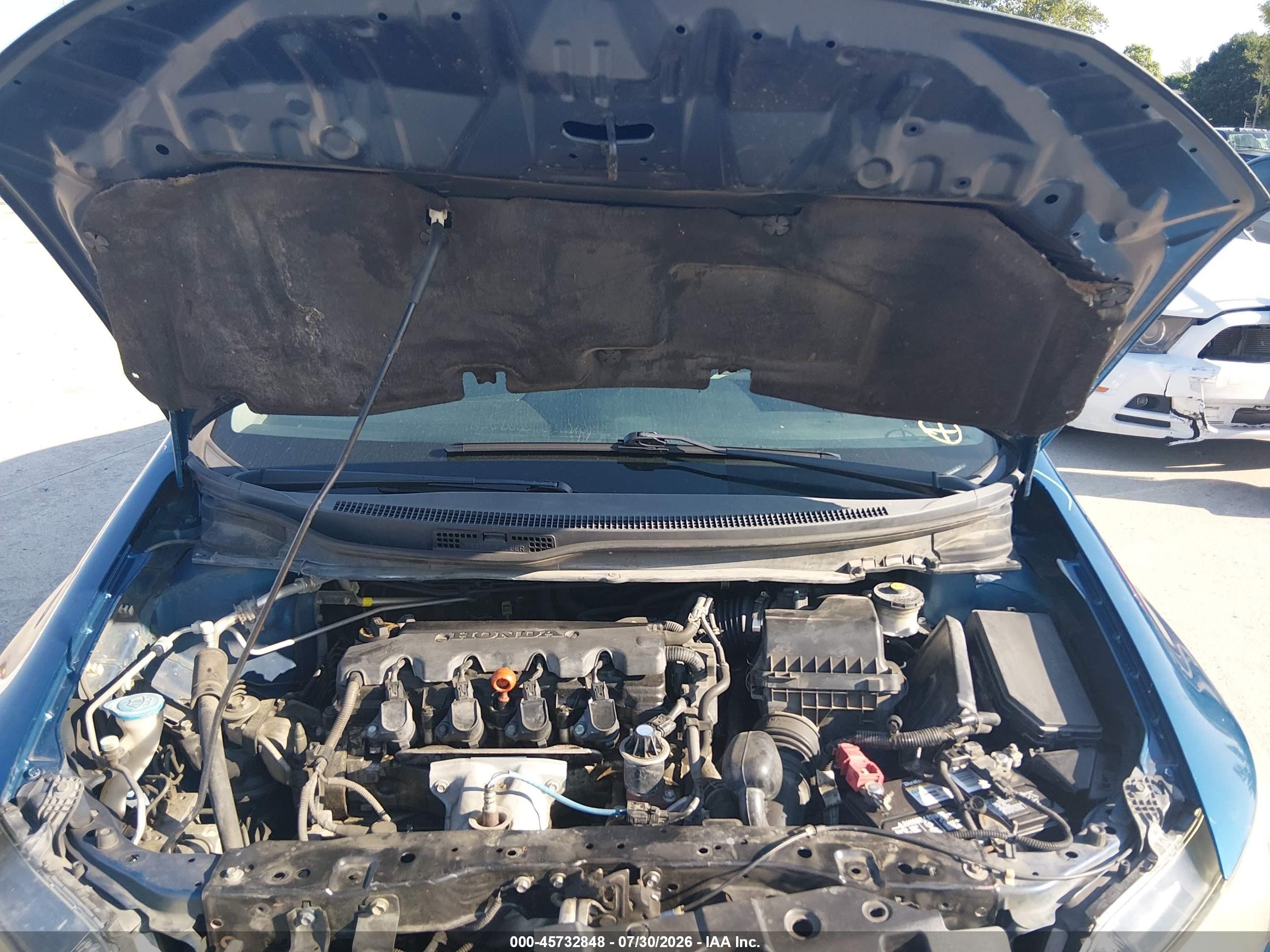 2013 Honda Civic Lx Blue vin: 19XFB2F50DE059985