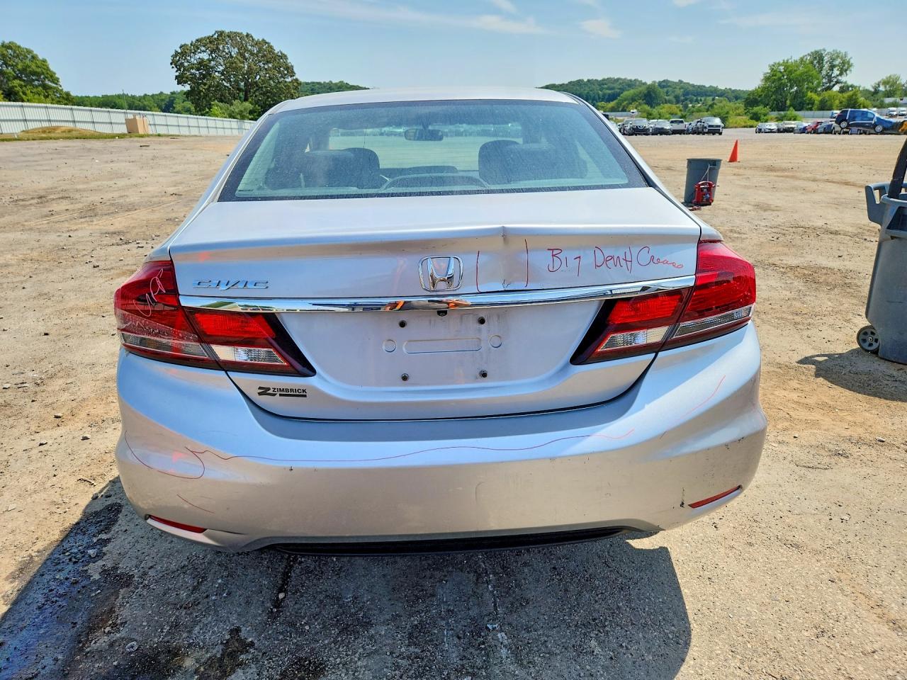 2013 Honda Civic Lx Silver vin: 19XFB2F50DE063518