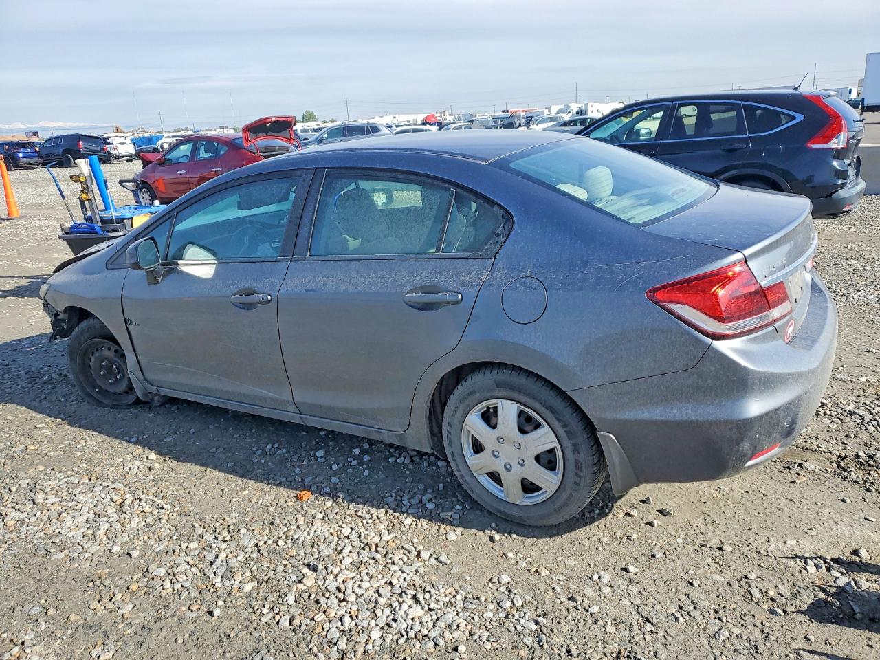 2013 Honda Civic Lx Silver vin: 19XFB2F50DE078486