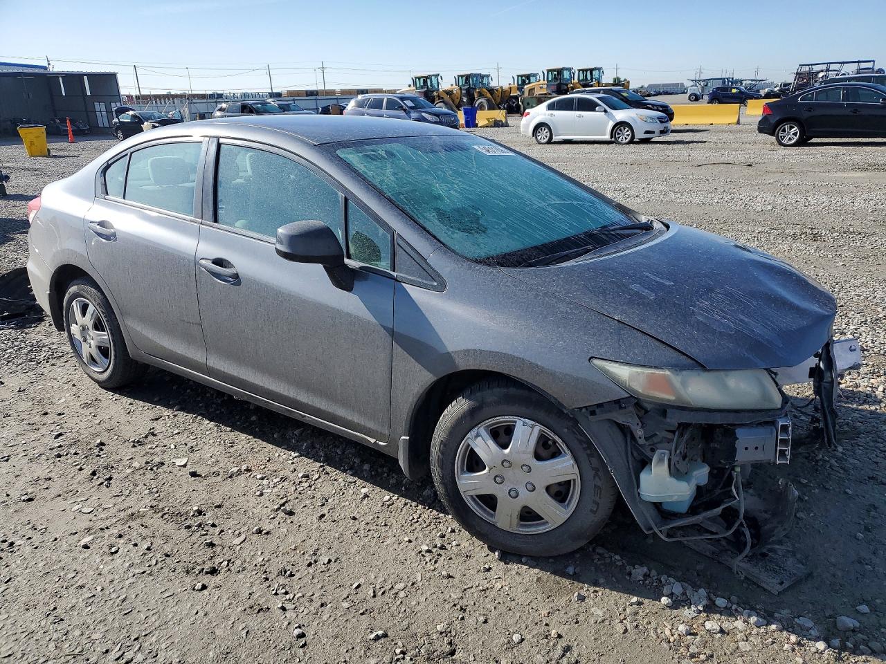 2013 Honda Civic Lx Silver vin: 19XFB2F50DE078486