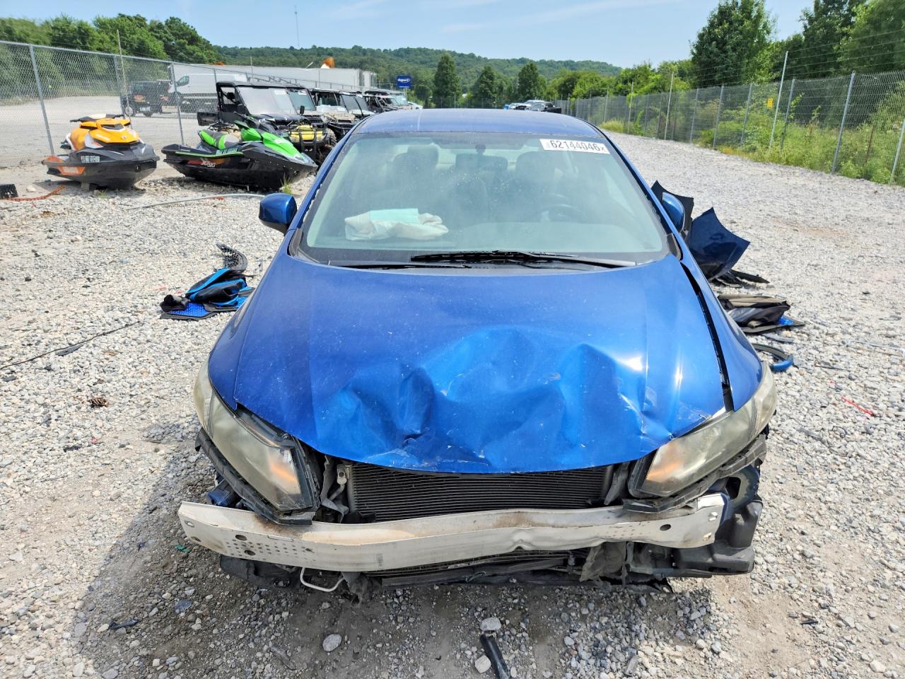 2013 Honda Civic Lx Blue vin: 19XFB2F50DE081162