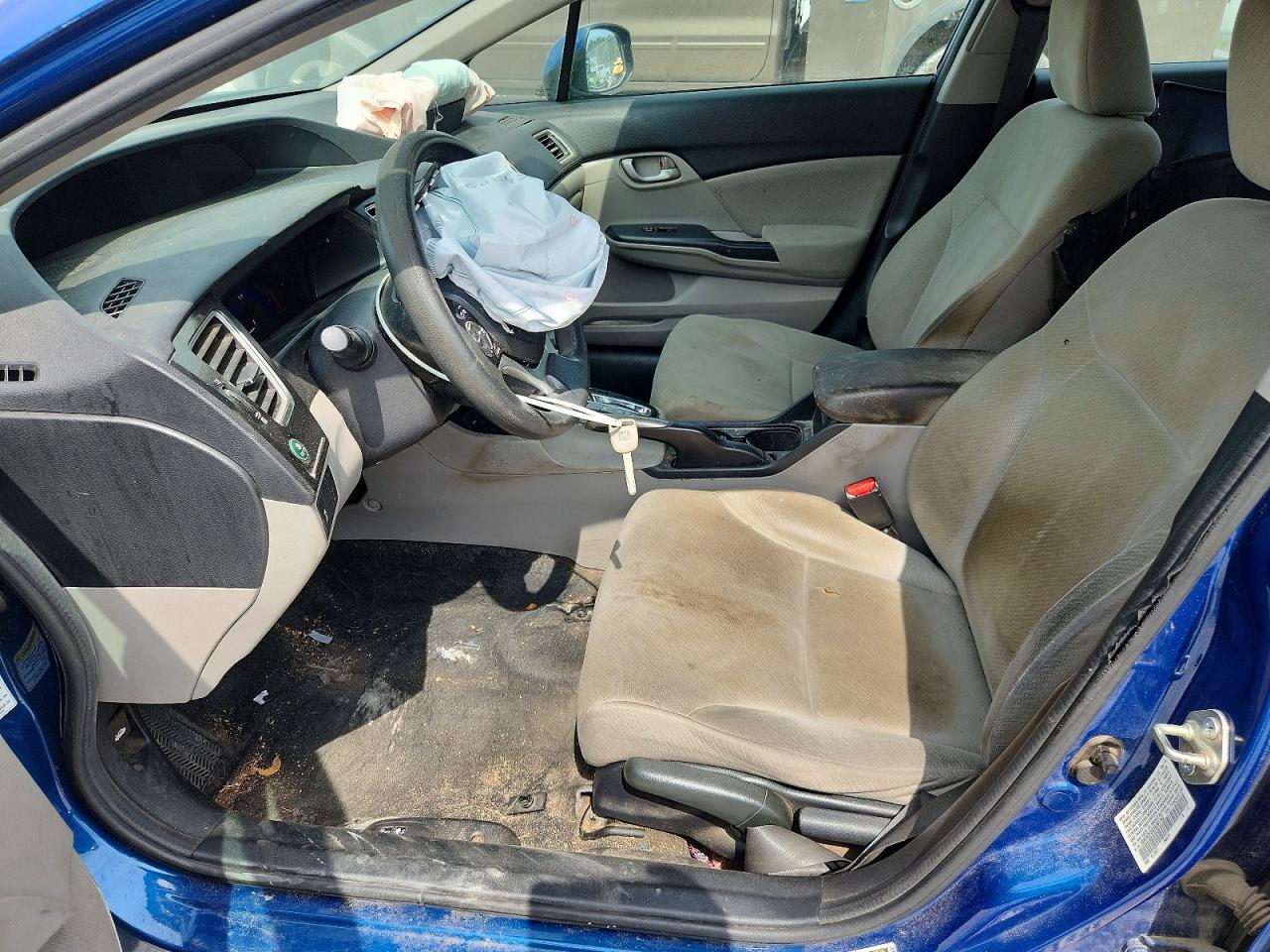 2013 Honda Civic Lx Blue vin: 19XFB2F50DE081162