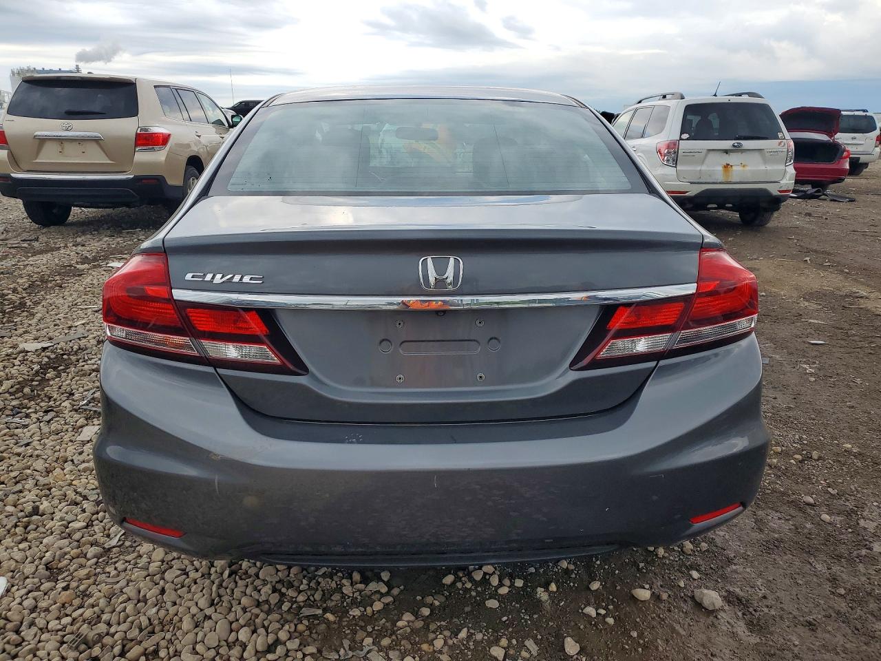 2013 Honda Civic Lx Gray vin: 19XFB2F50DE083509