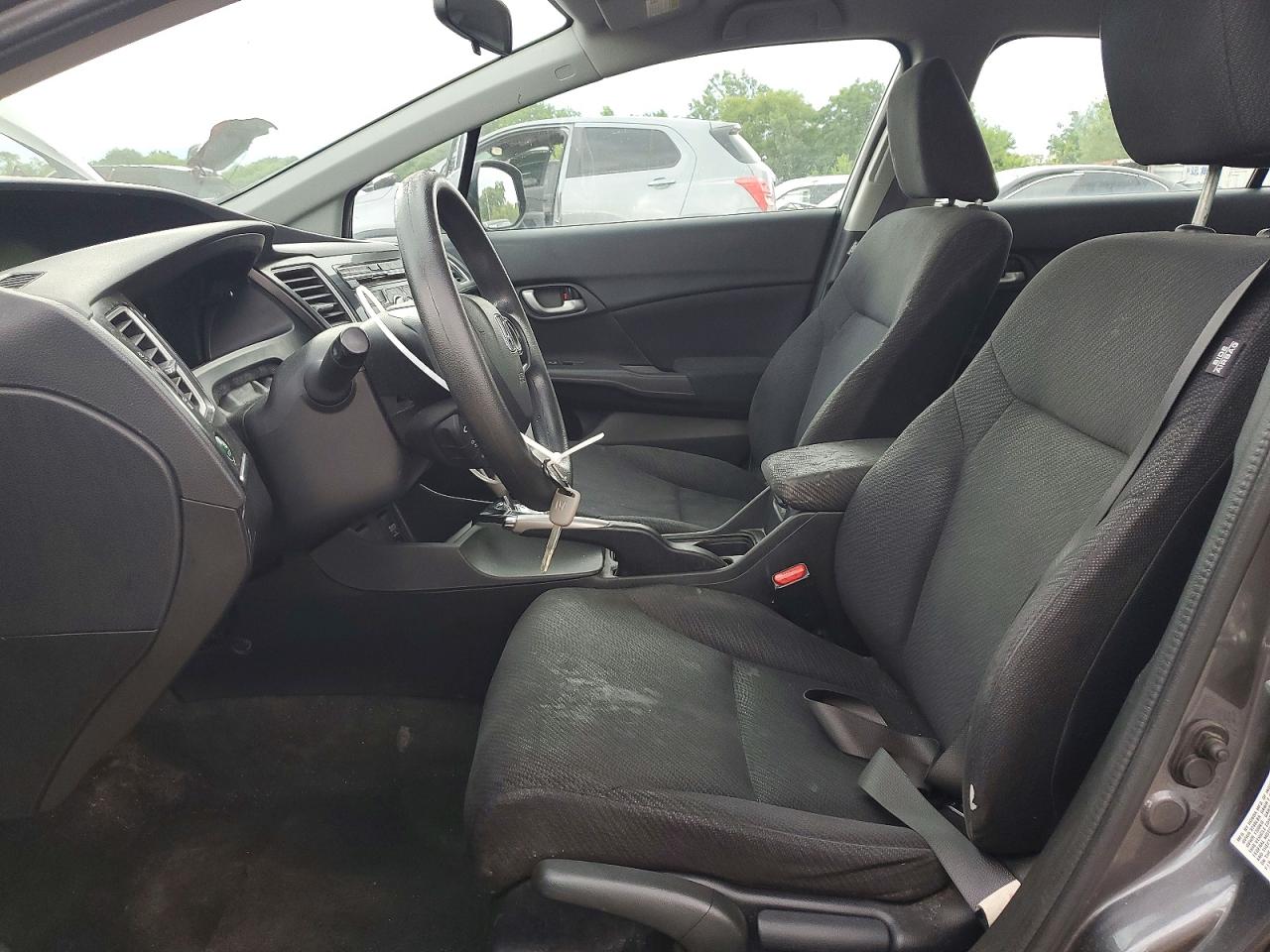 2013 Honda Civic Lx Gray vin: 19XFB2F50DE083509