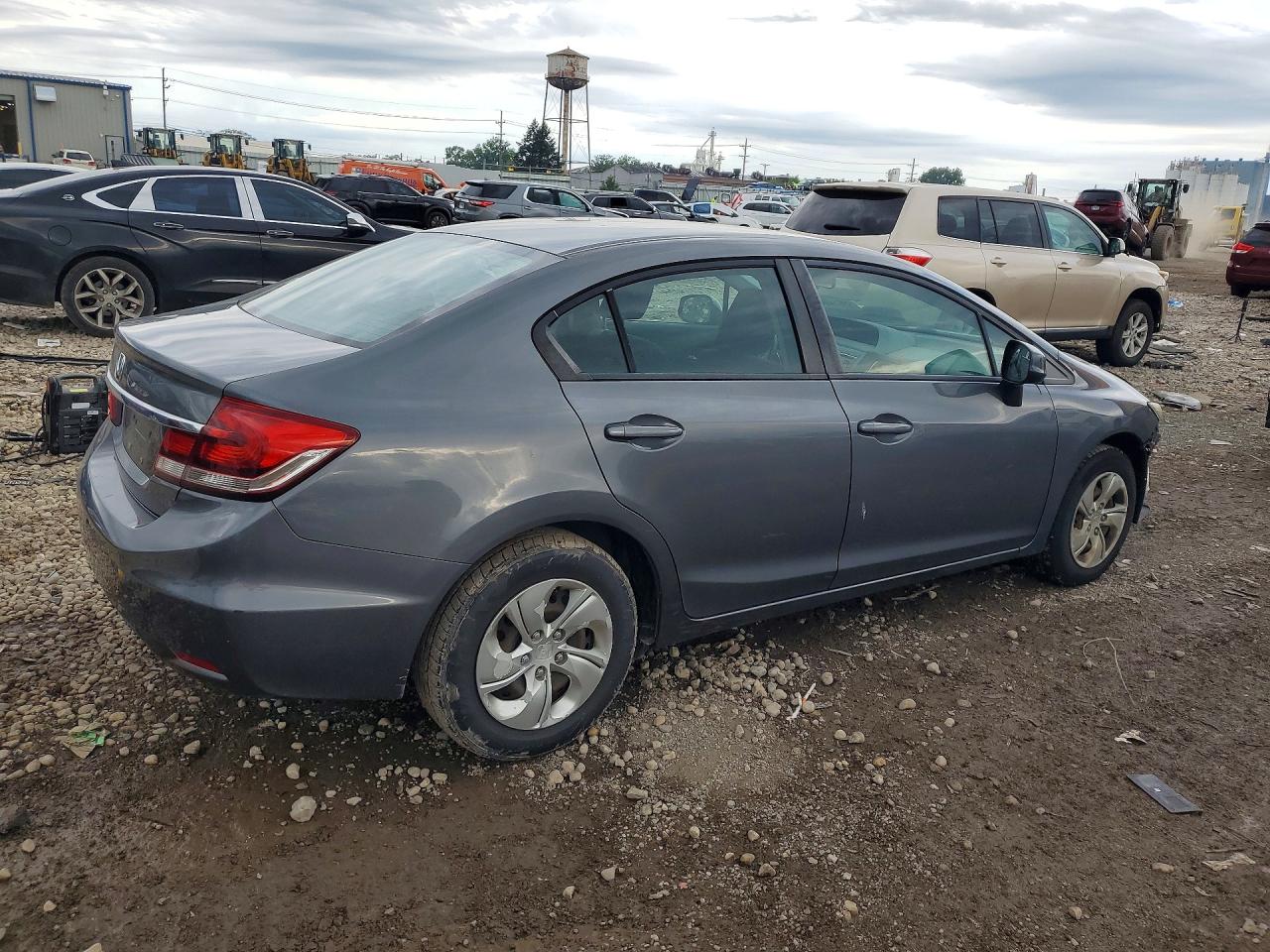 2013 Honda Civic Lx Gray vin: 19XFB2F50DE083509