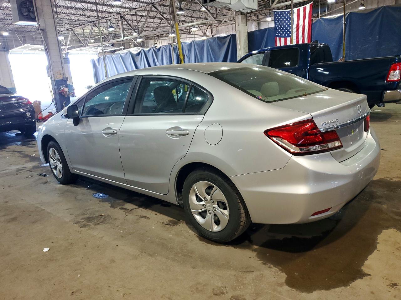 2013 Honda Civic Lx Silver vin: 19XFB2F50DE089312