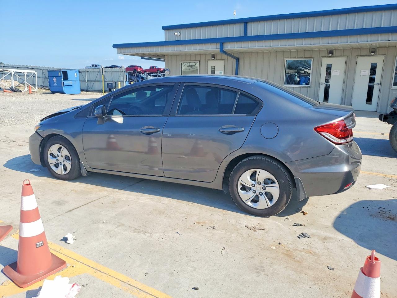 2013 Honda Civic Gray vin: 19XFB2F50DE094624