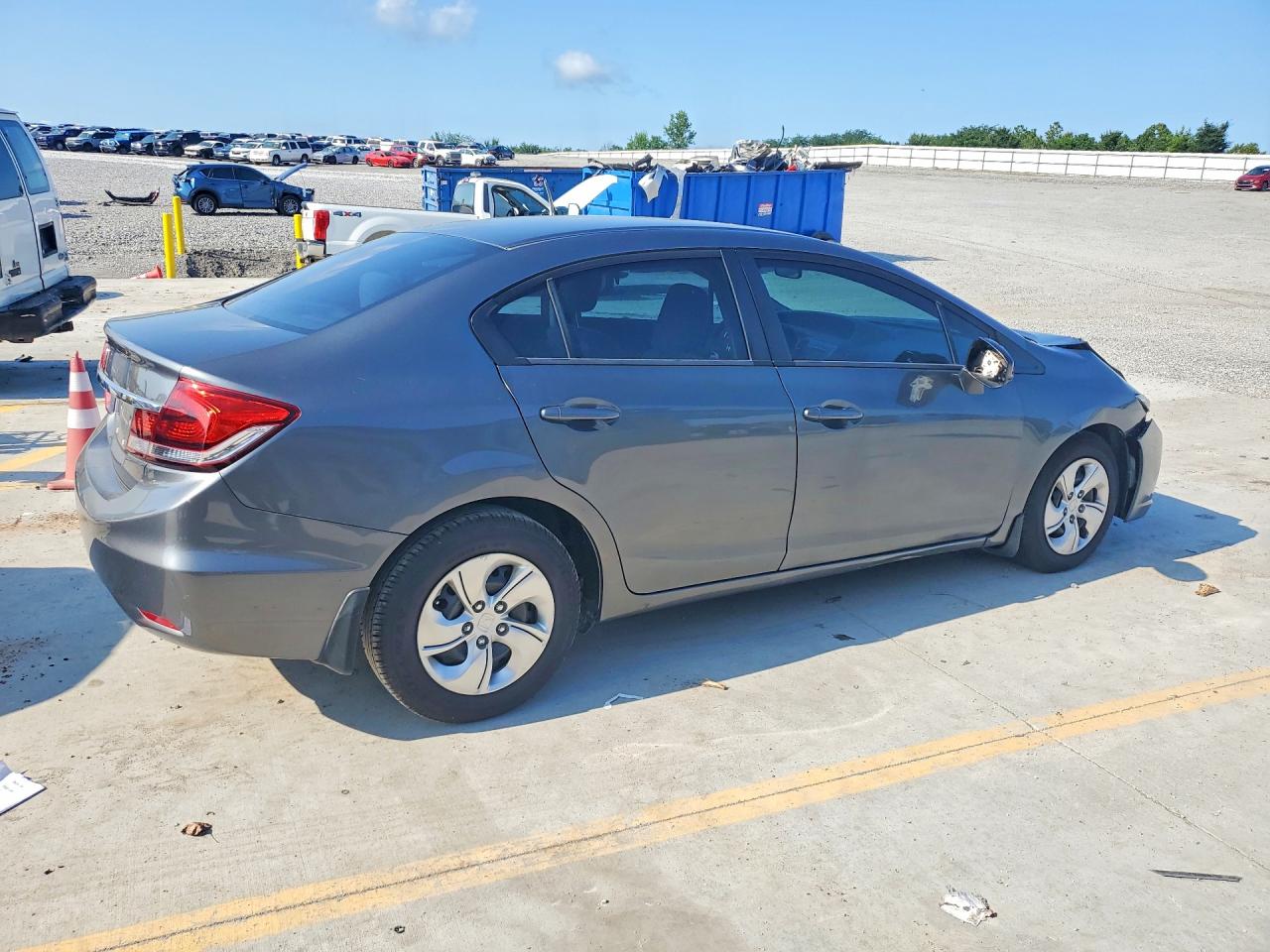 2013 Honda Civic Gray vin: 19XFB2F50DE094624