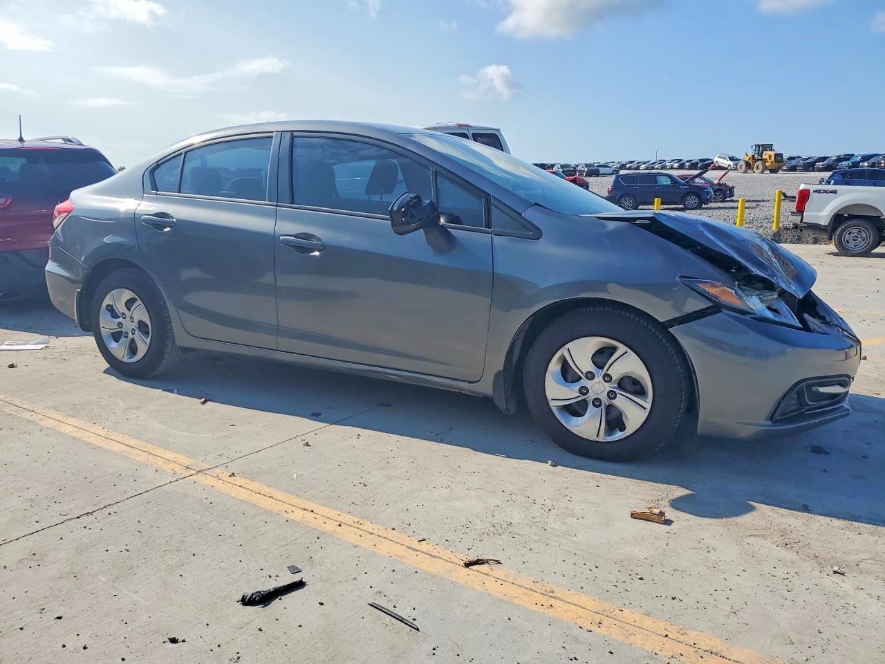 2013 Honda Civic Gray vin: 19XFB2F50DE094624