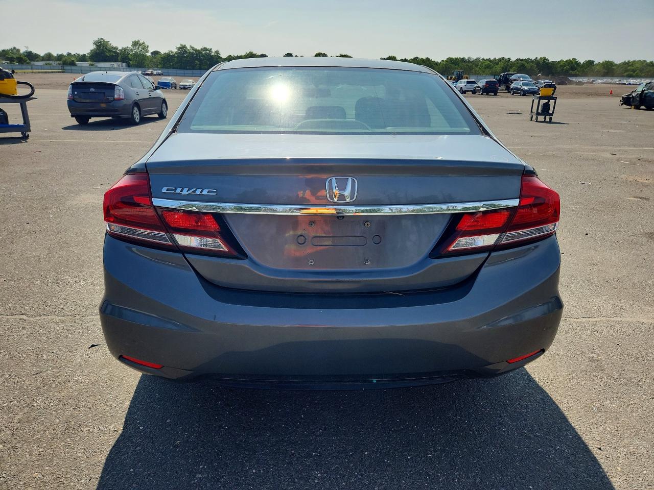 2013 Honda Civic Lx Gray vin: 19XFB2F50DE210940