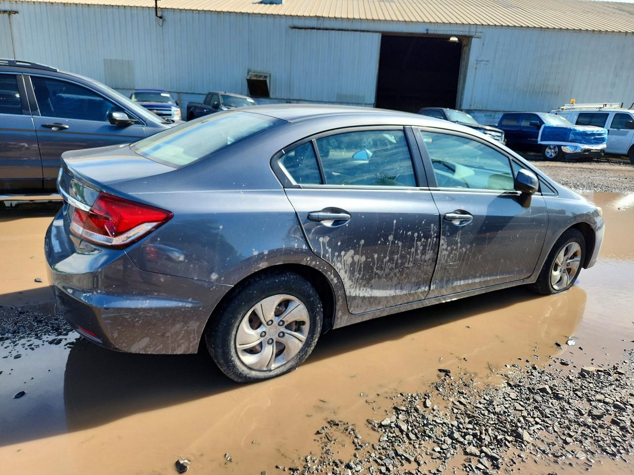 2013 Honda Civic Lx Gray vin: 19XFB2F50DE223378