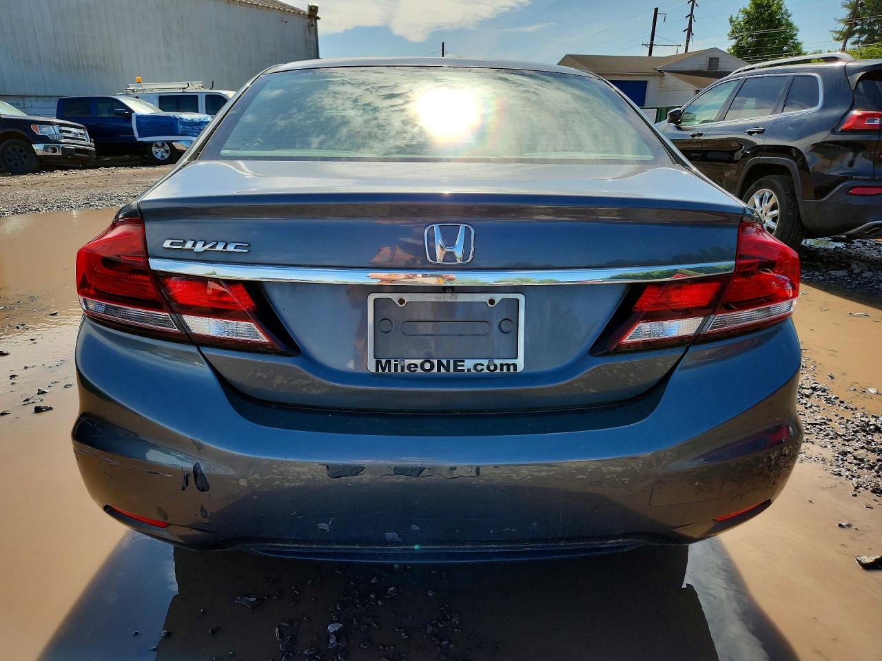 2013 Honda Civic Lx Gray vin: 19XFB2F50DE223378