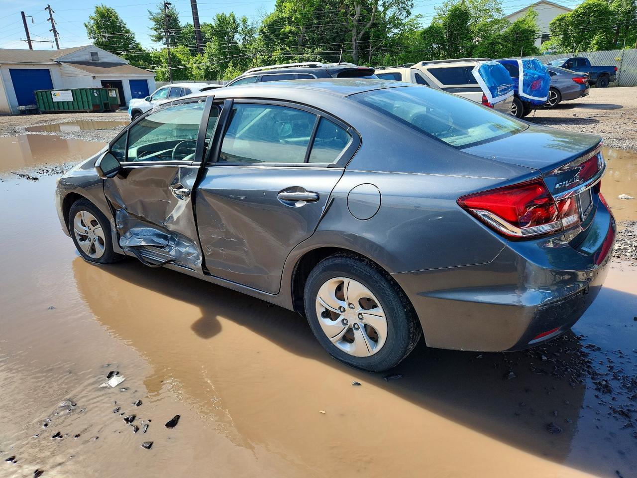 2013 Honda Civic Lx Gray vin: 19XFB2F50DE223378