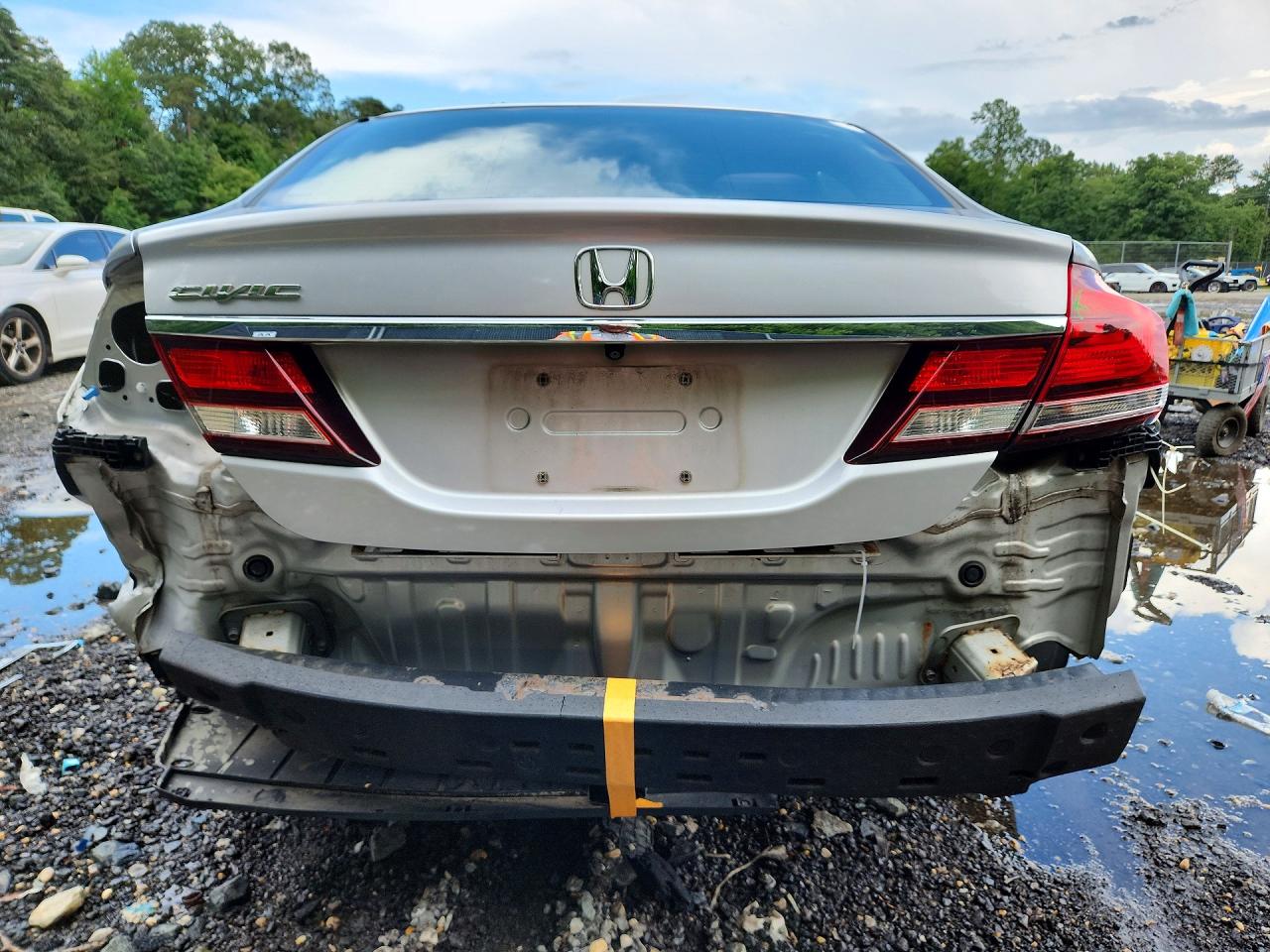2013 Honda Civic Lx Silver vin: 19XFB2F50DE227513