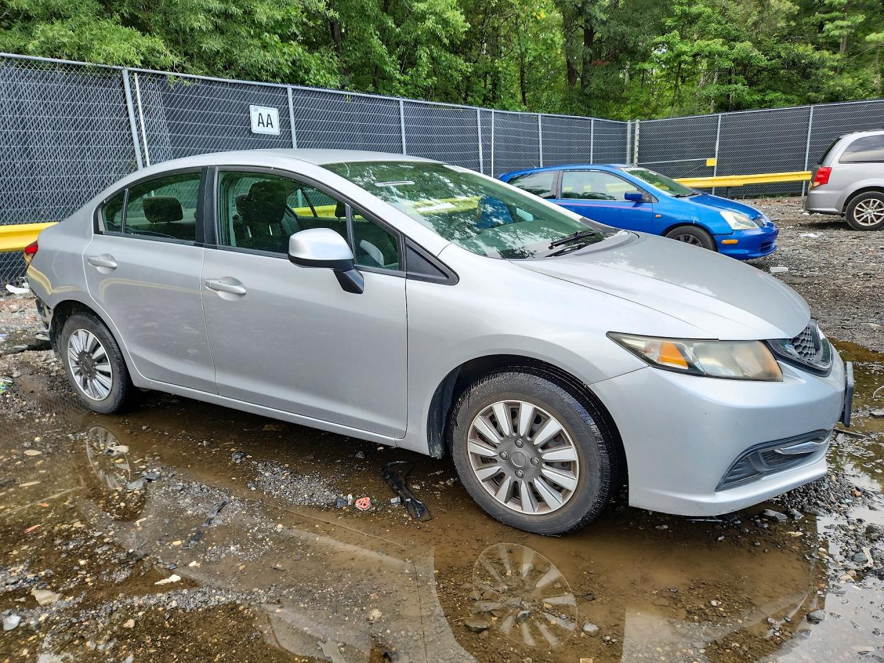 2013 Honda Civic Lx Silver vin: 19XFB2F50DE227513