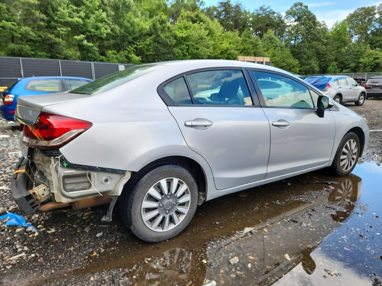 2013 Honda Civic Lx Silver vin: 19XFB2F50DE227513