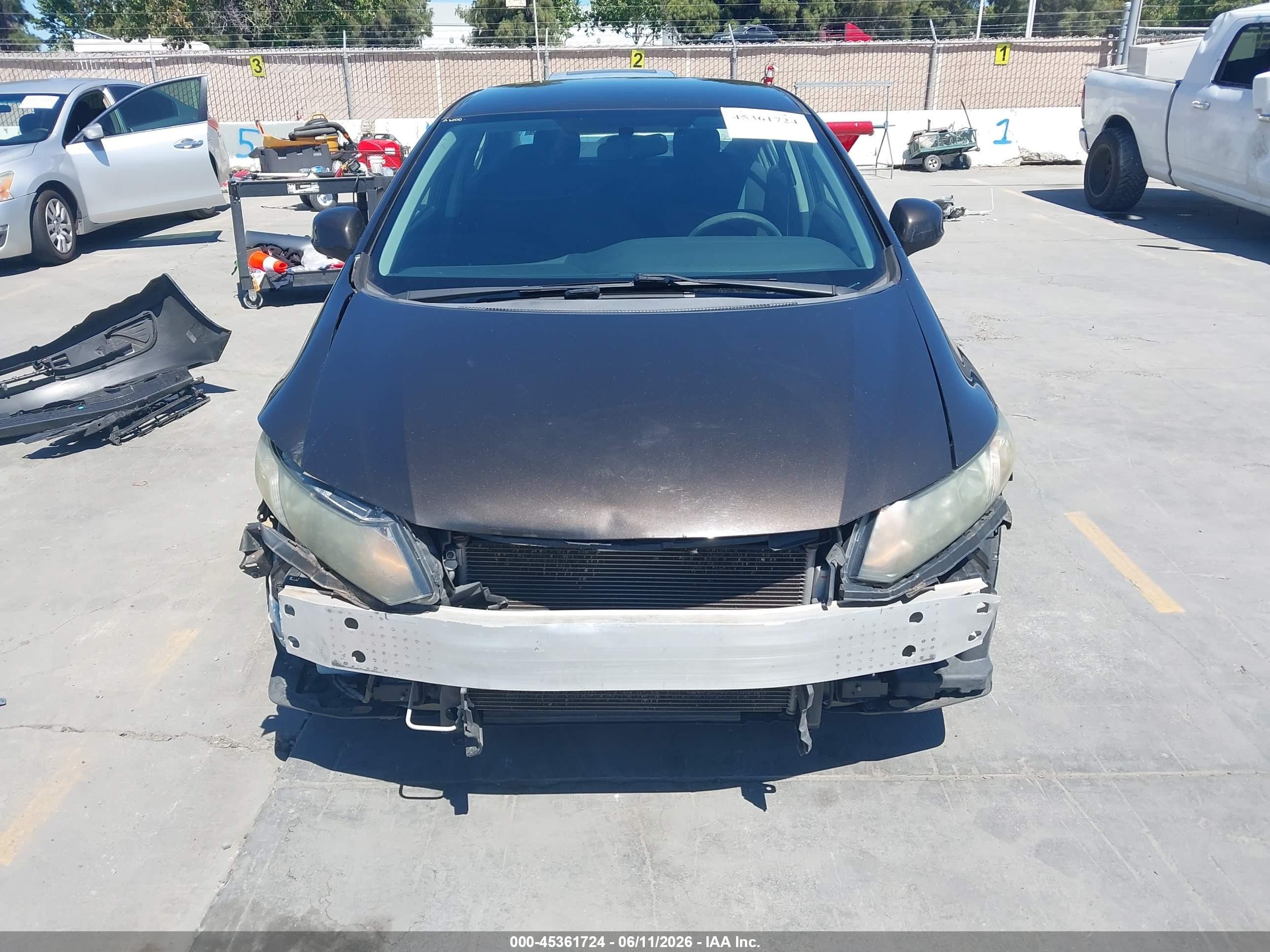 2013 Honda Civic Lx Коричневый vin: 19XFB2F50DE228015