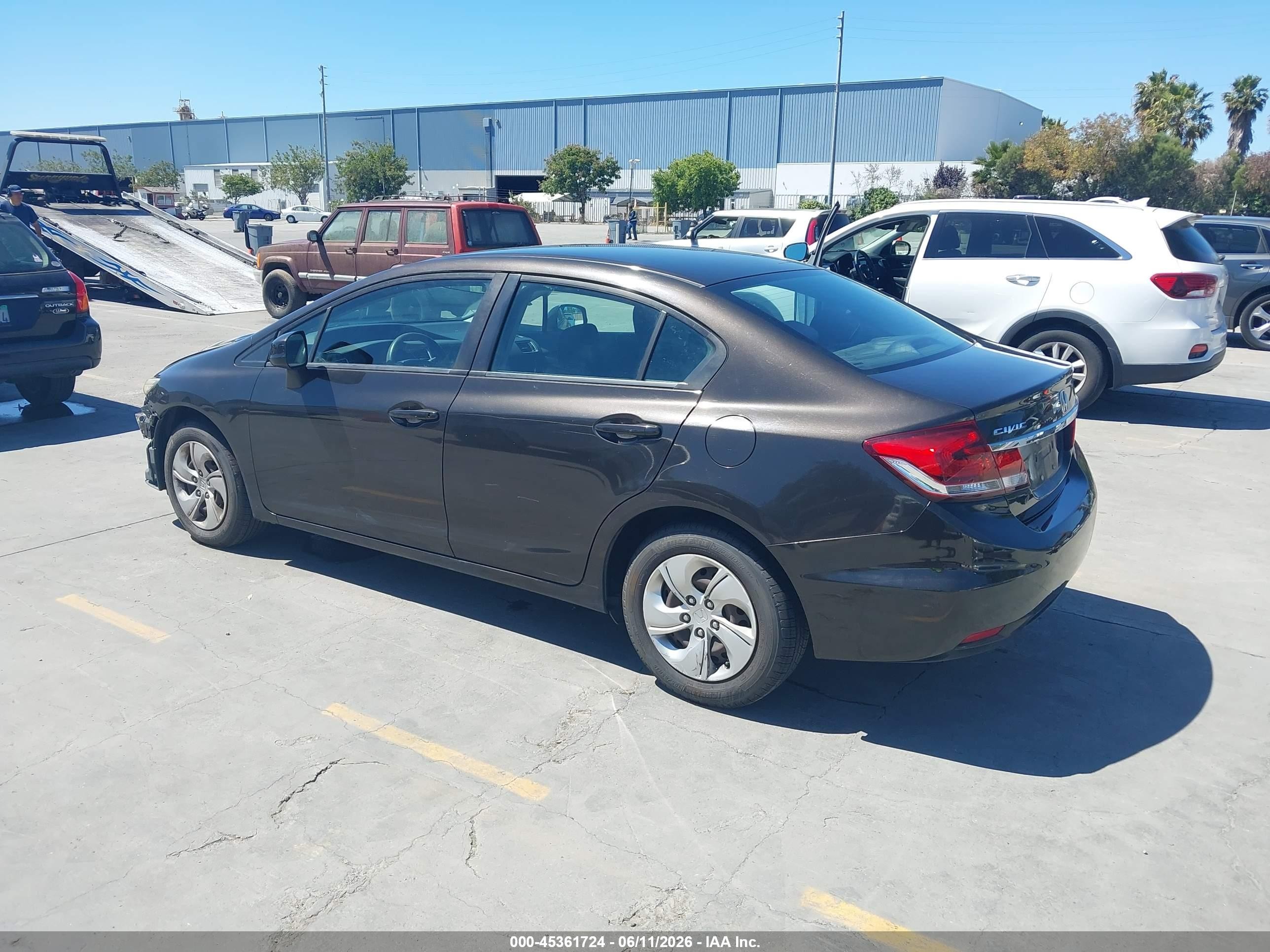 2013 Honda Civic Lx Коричневый vin: 19XFB2F50DE228015