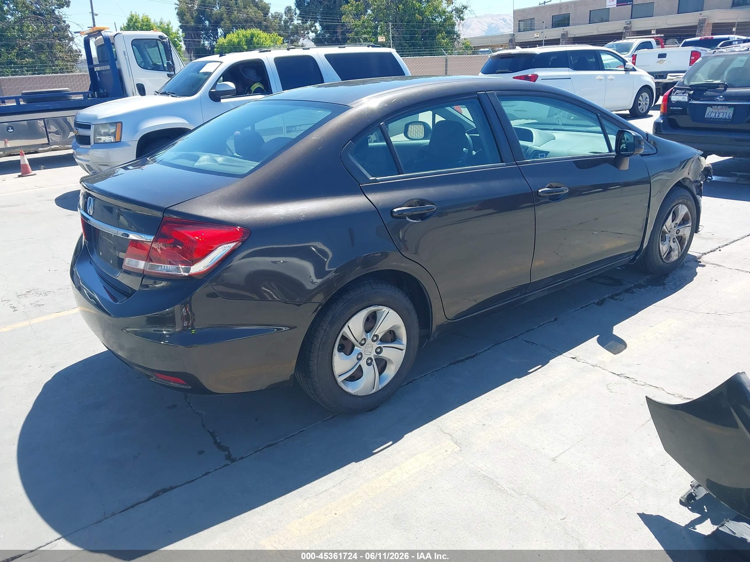 2013 Honda Civic Lx Коричневый vin: 19XFB2F50DE228015