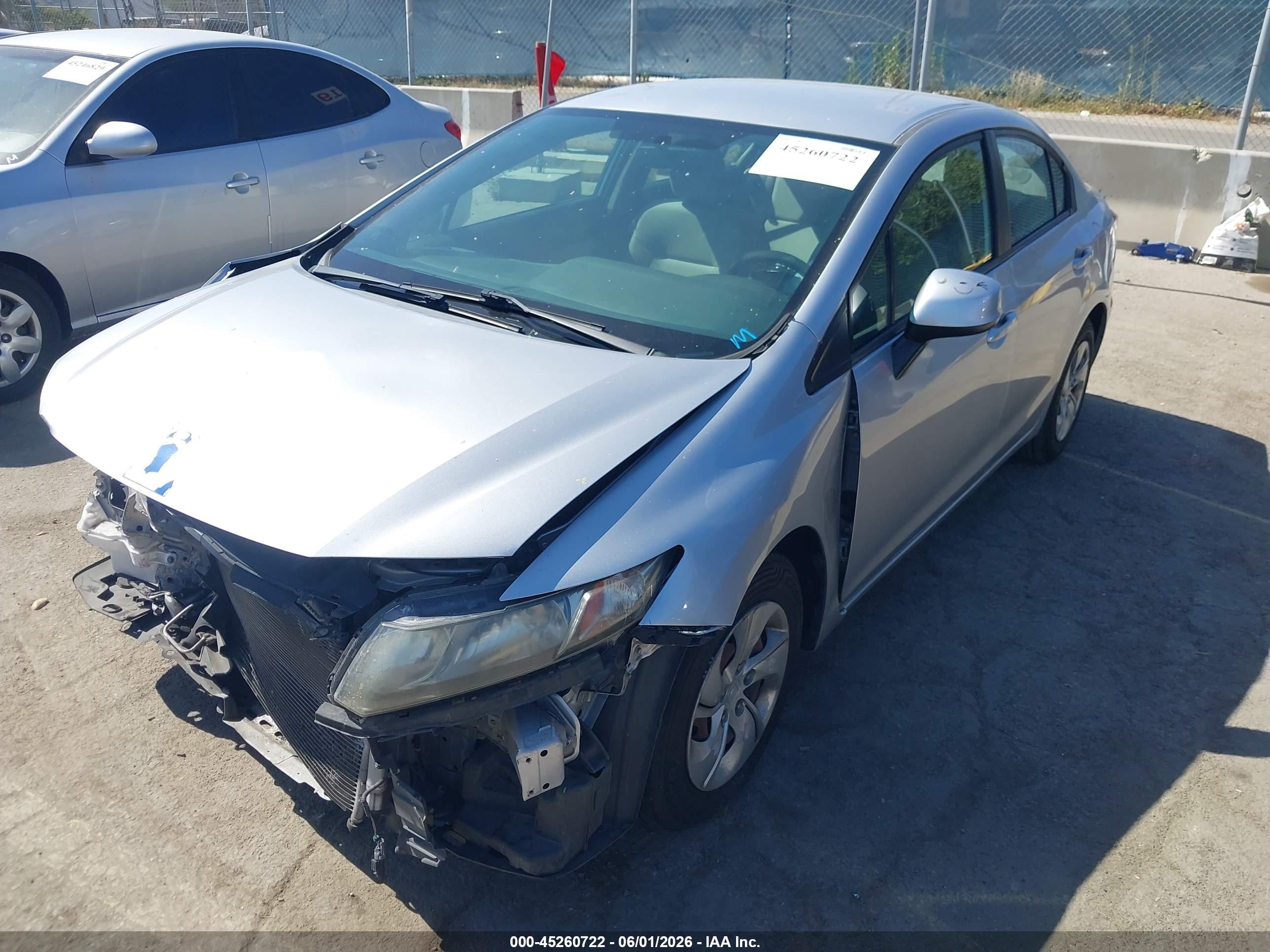 2013 Honda Civic Lx Silver vin: 19XFB2F50DE229813