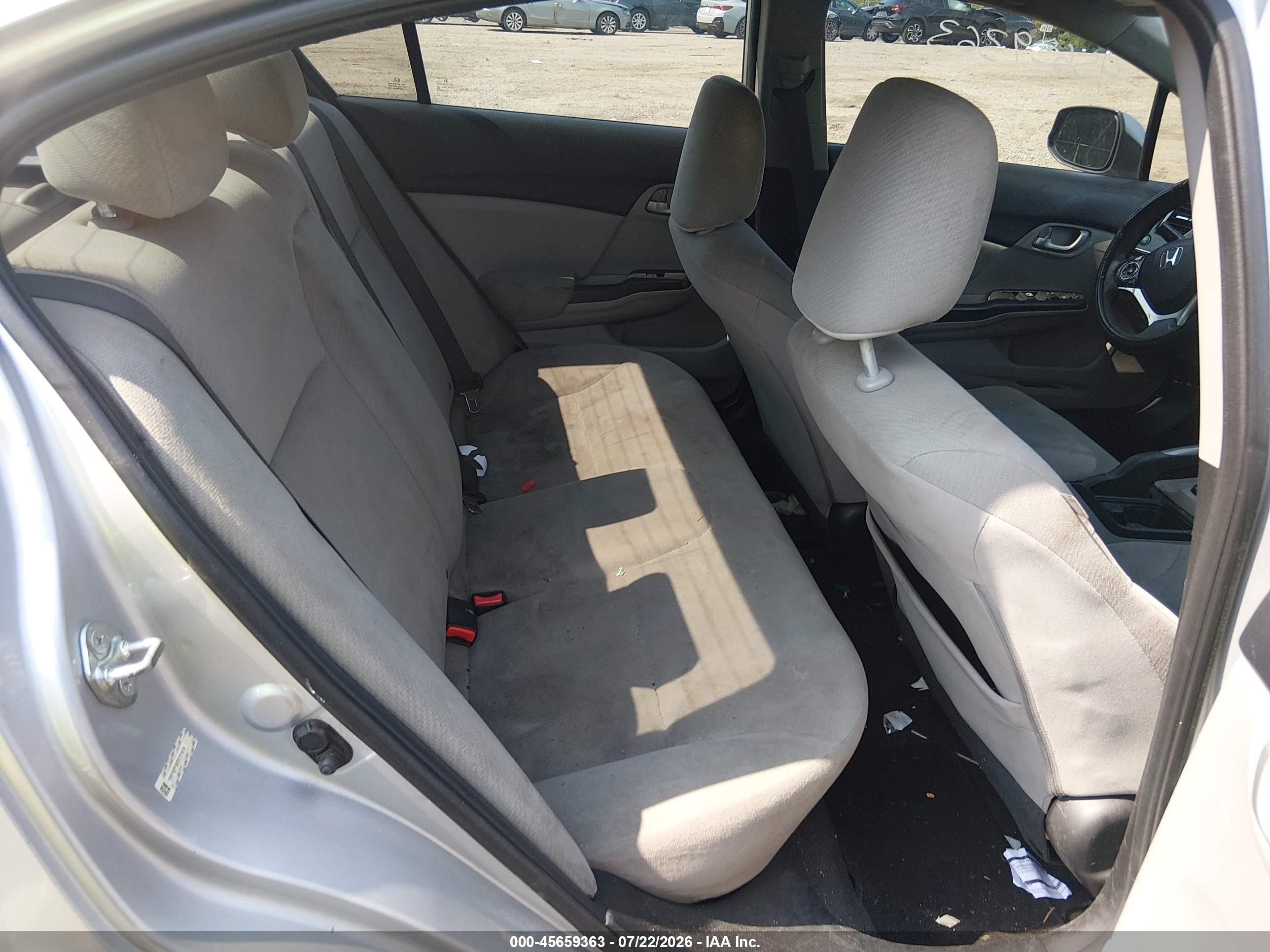 2013 Honda Civic Lx Silver vin: 19XFB2F50DE231416