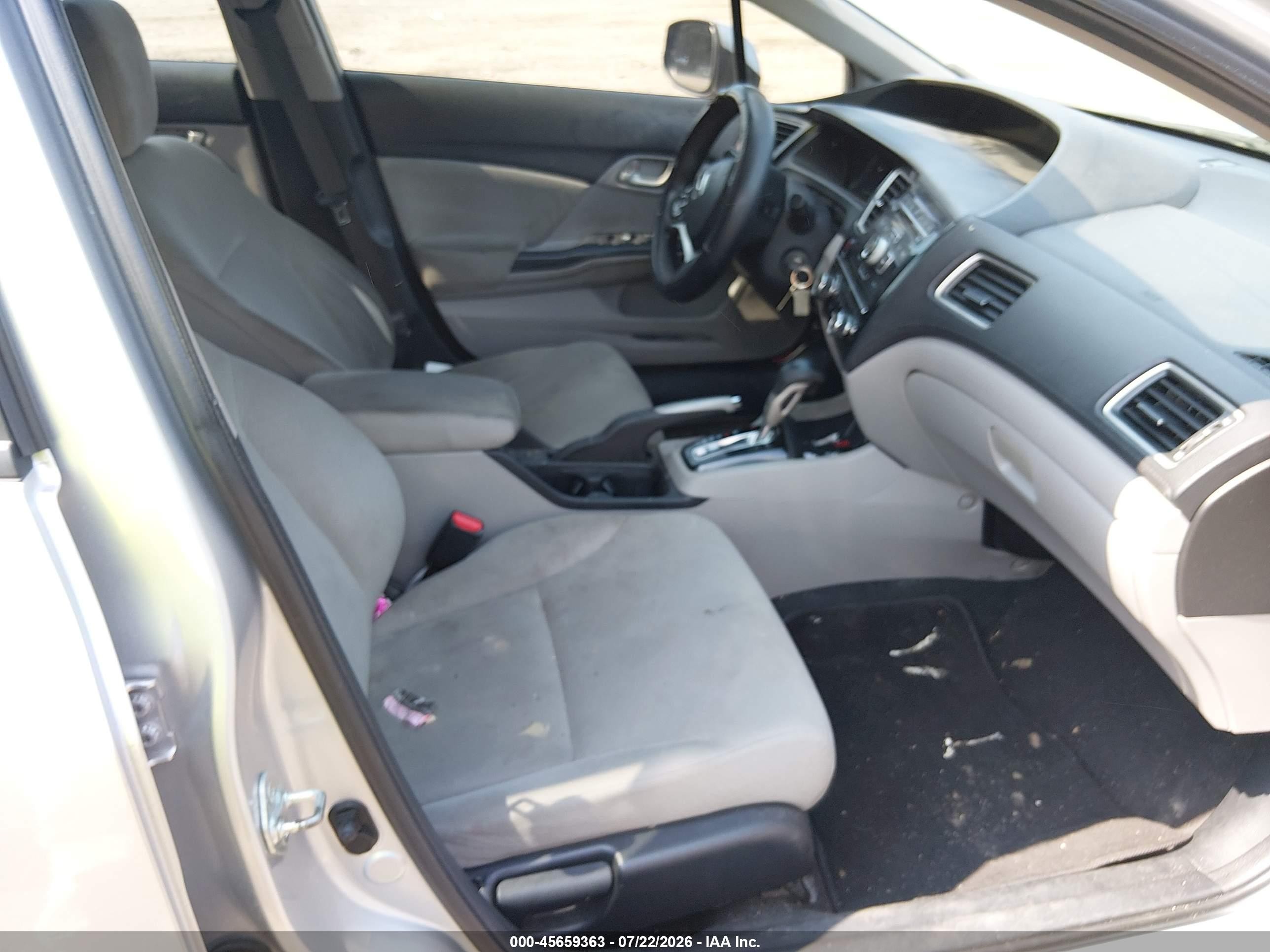 2013 Honda Civic Lx Silver vin: 19XFB2F50DE231416