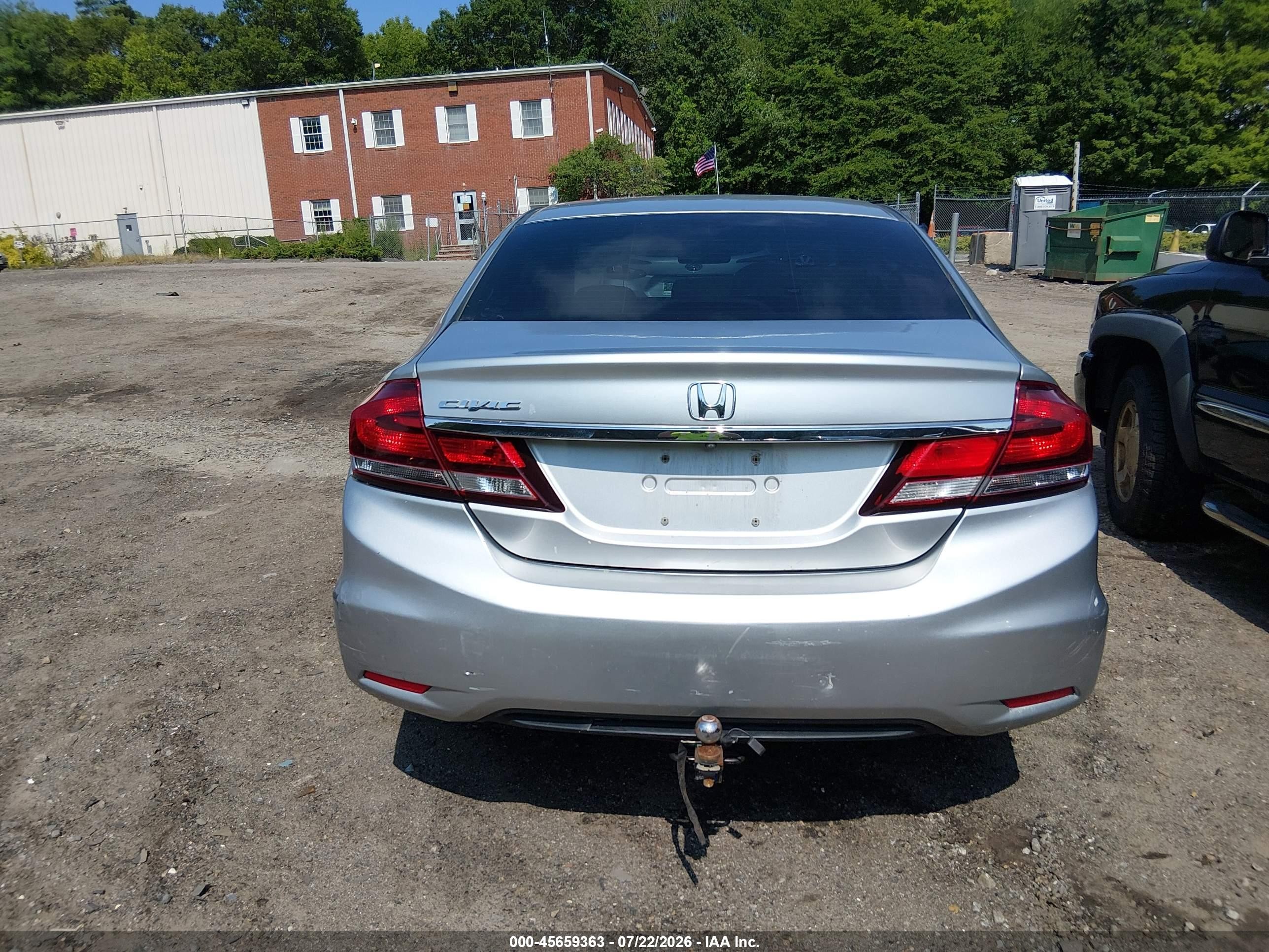 2013 Honda Civic Lx Silver vin: 19XFB2F50DE231416