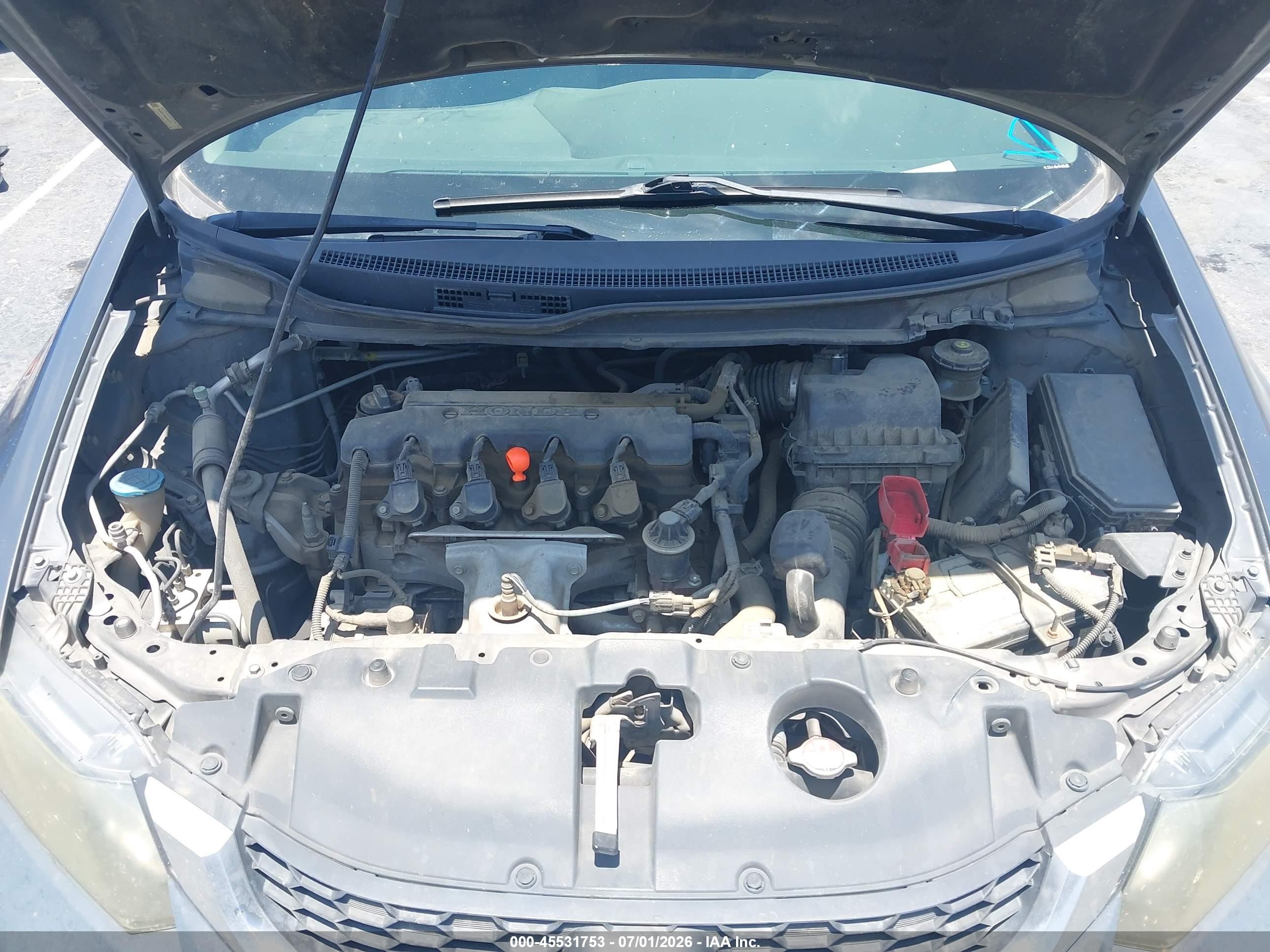 2013 Honda Civic Lx Gray vin: 19XFB2F50DE250175