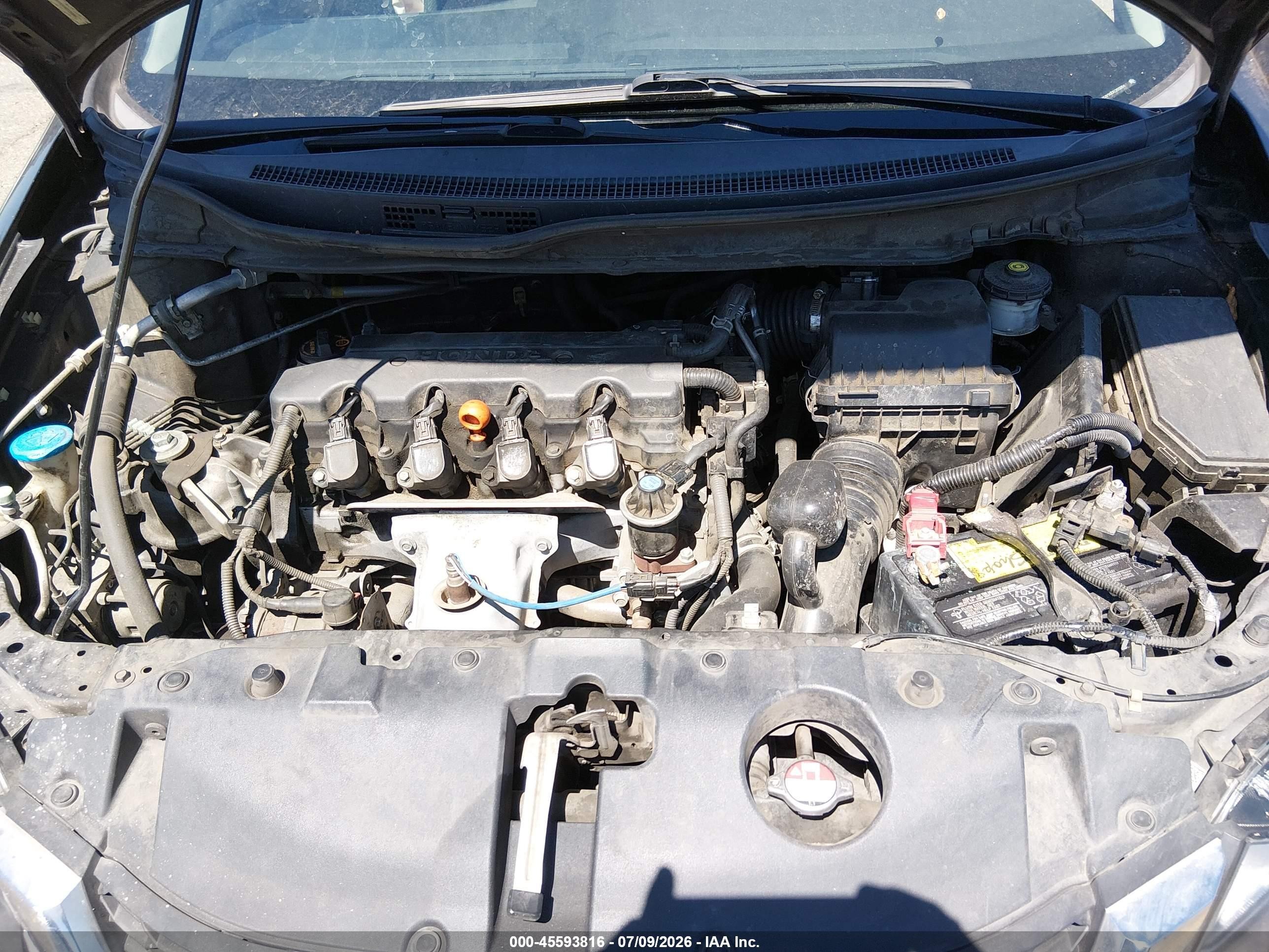 2013 Honda Civic Lx Черный vin: 19XFB2F50DE255084