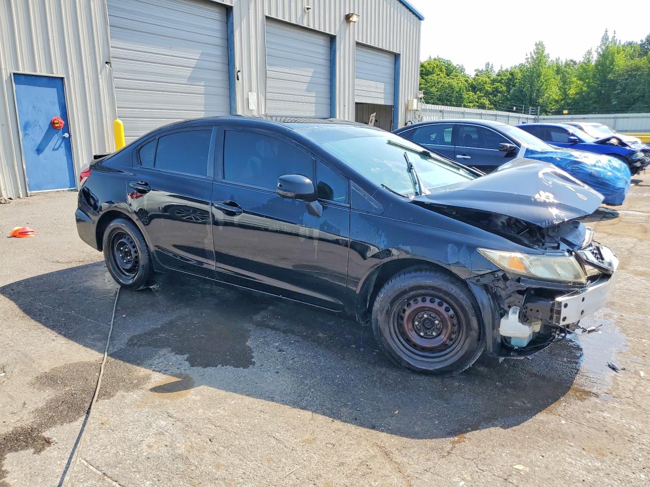 2013 Honda Civic Lx Black vin: 19XFB2F50DE257644