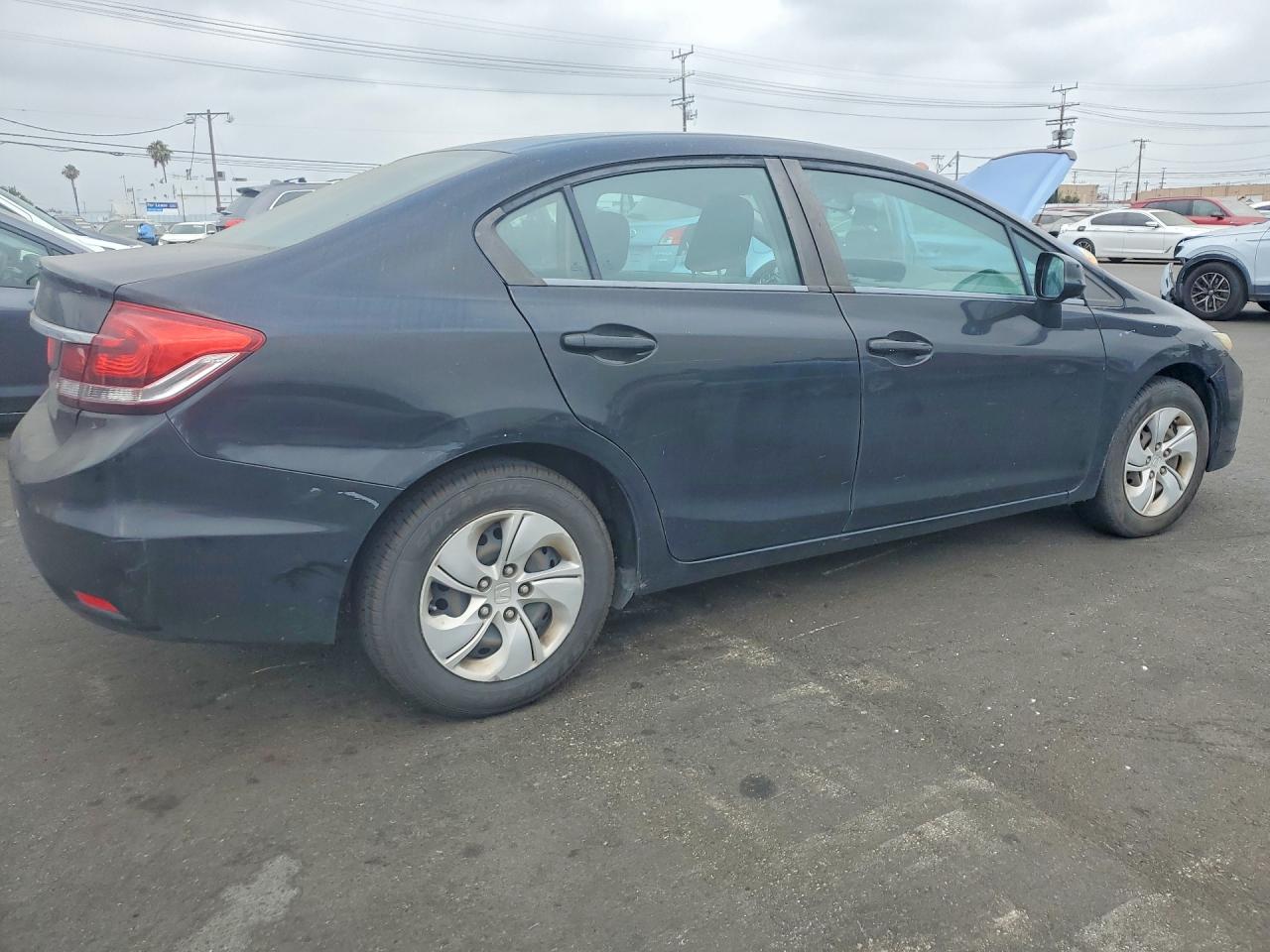 2013 Honda Civic Lx Black vin: 19XFB2F50DE263153