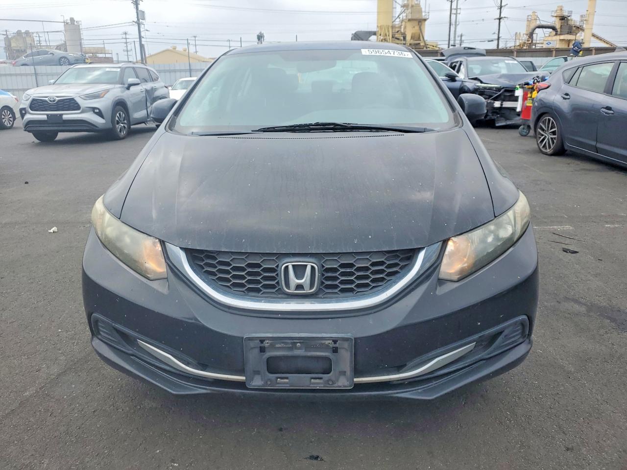 2013 Honda Civic Lx Black vin: 19XFB2F50DE263153