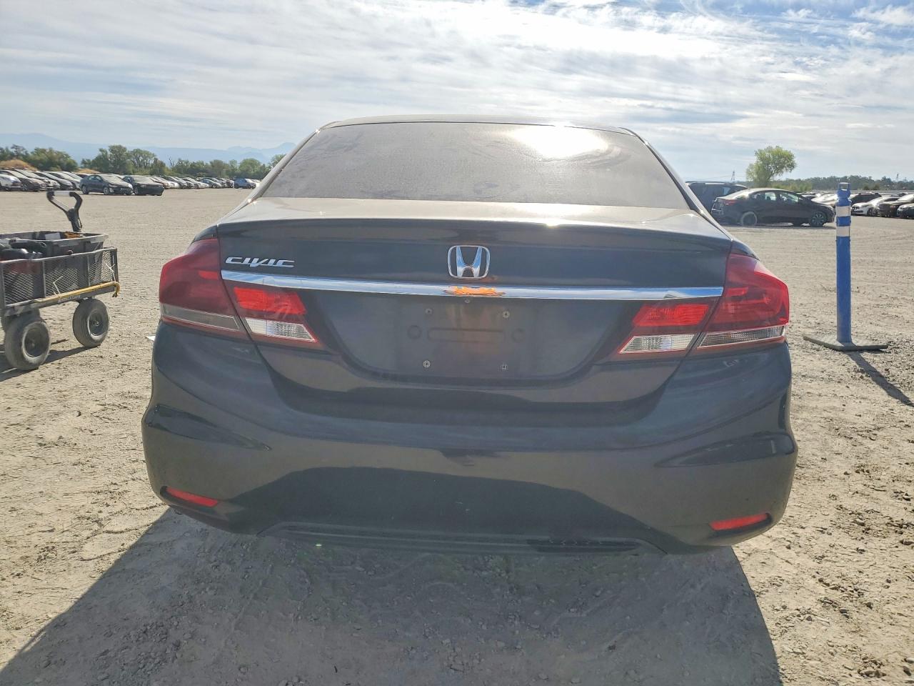 2013 Honda Civic Lx Black vin: 19XFB2F50DE270880