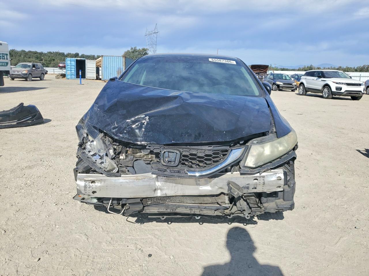 2013 Honda Civic Lx Black vin: 19XFB2F50DE270880
