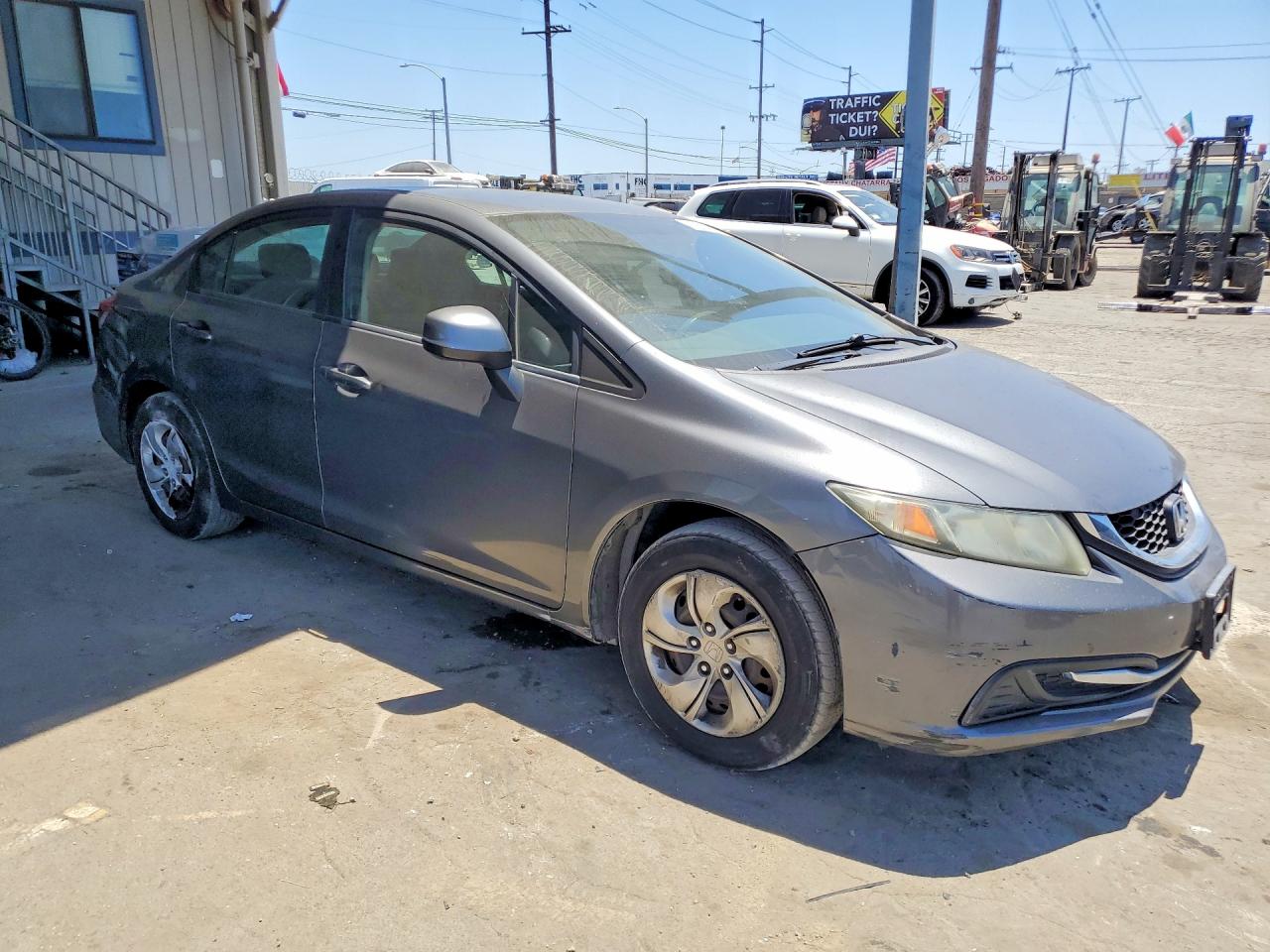 2013 Honda Civic Lx Gray vin: 19XFB2F50DE271849