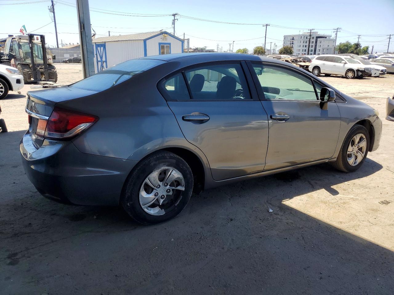 2013 Honda Civic Lx Gray vin: 19XFB2F50DE271849