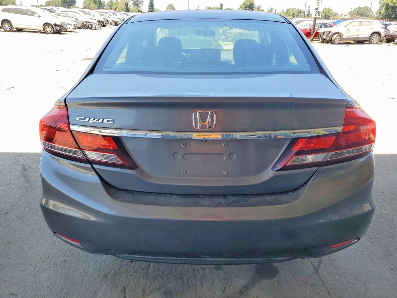 2013 Honda Civic Lx Gray vin: 19XFB2F50DE271849