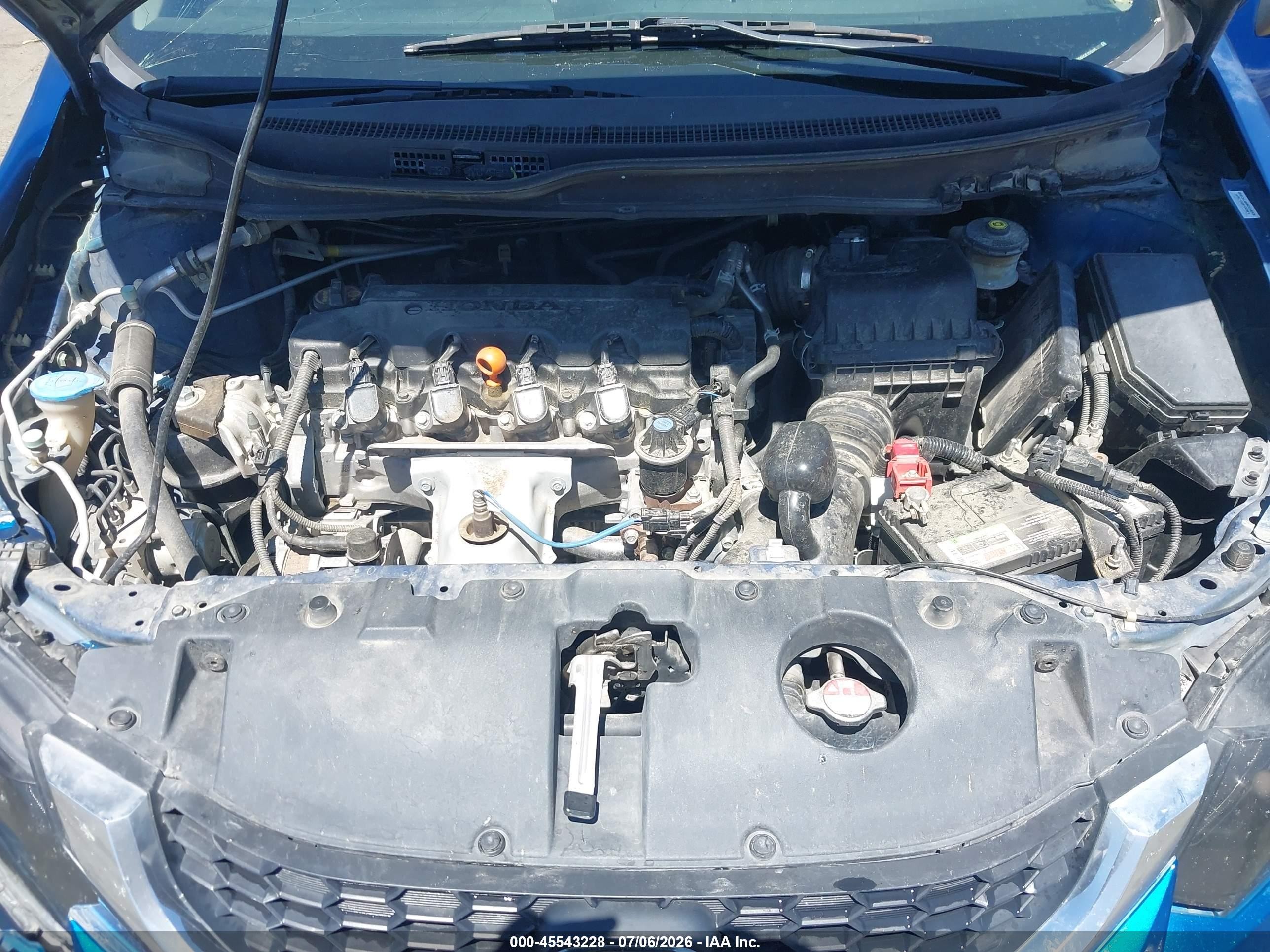 2013 Honda Civic Lx Blue vin: 19XFB2F50DE275075