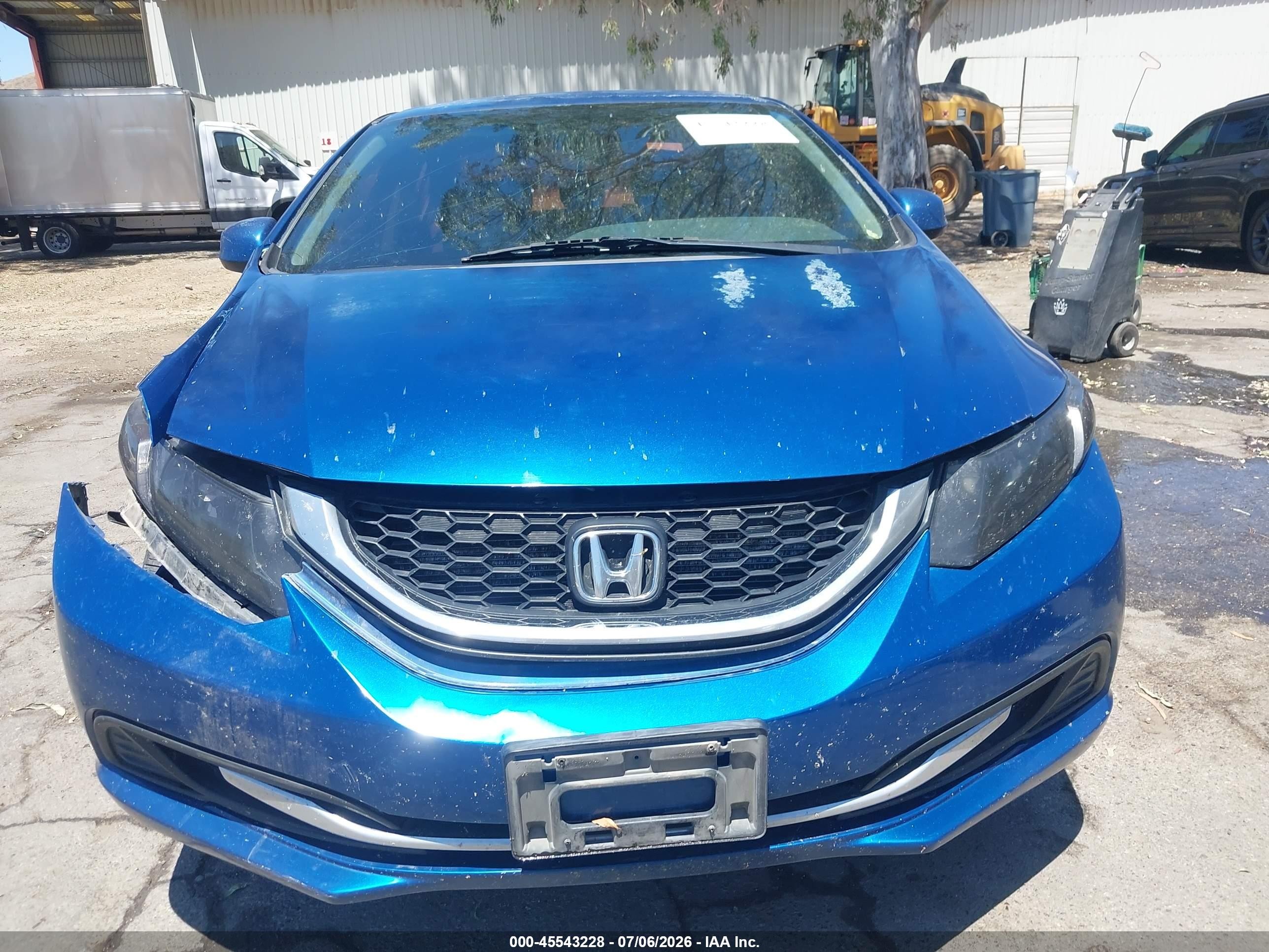2013 Honda Civic Lx Blue vin: 19XFB2F50DE275075