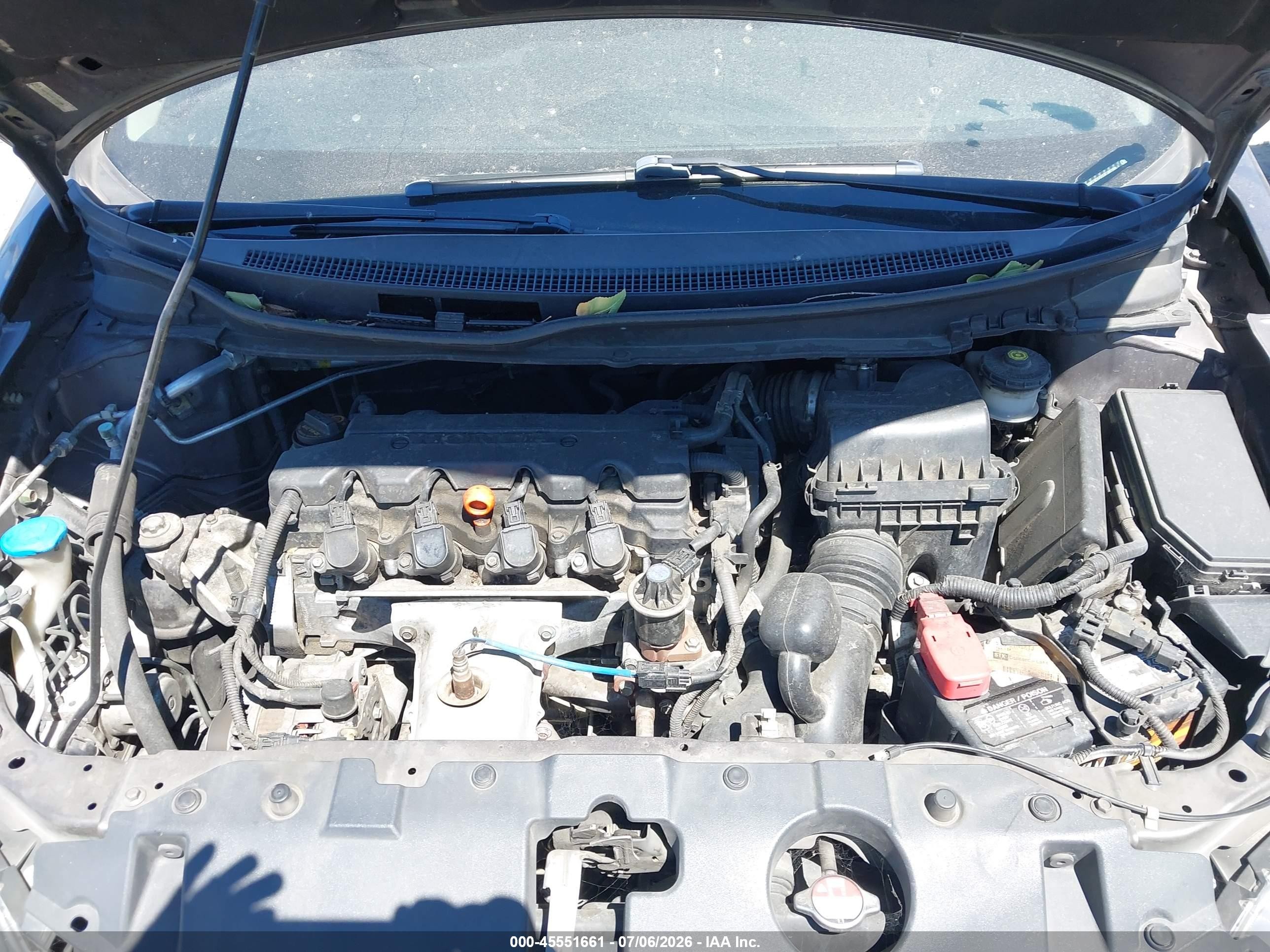 2013 Honda Civic Lx Gray vin: 19XFB2F50DE280308
