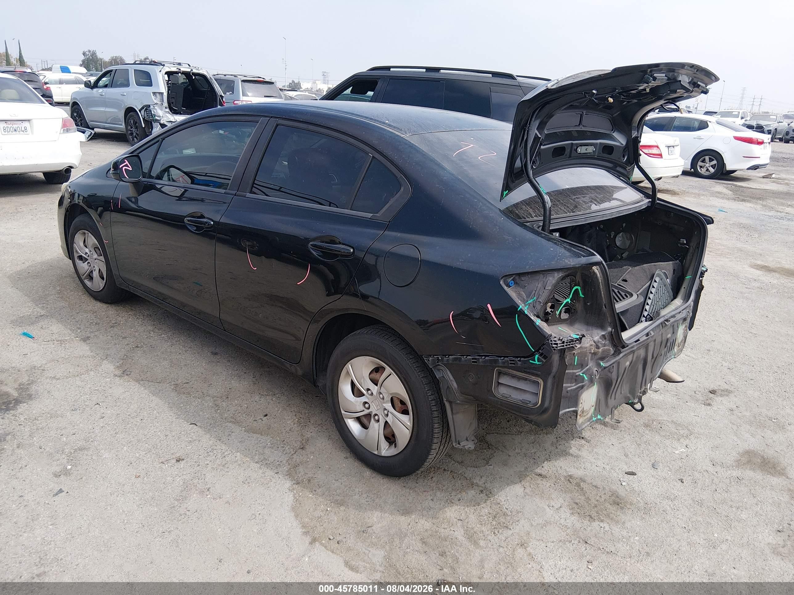 2013 Honda Civic Lx Dark Blue vin: 19XFB2F50DE281927